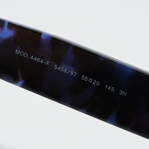 Versace Versace VE4464F 545887 Sunglasses Black / Blue Rectangle Size ONE SIZE - 8 Thumbnail