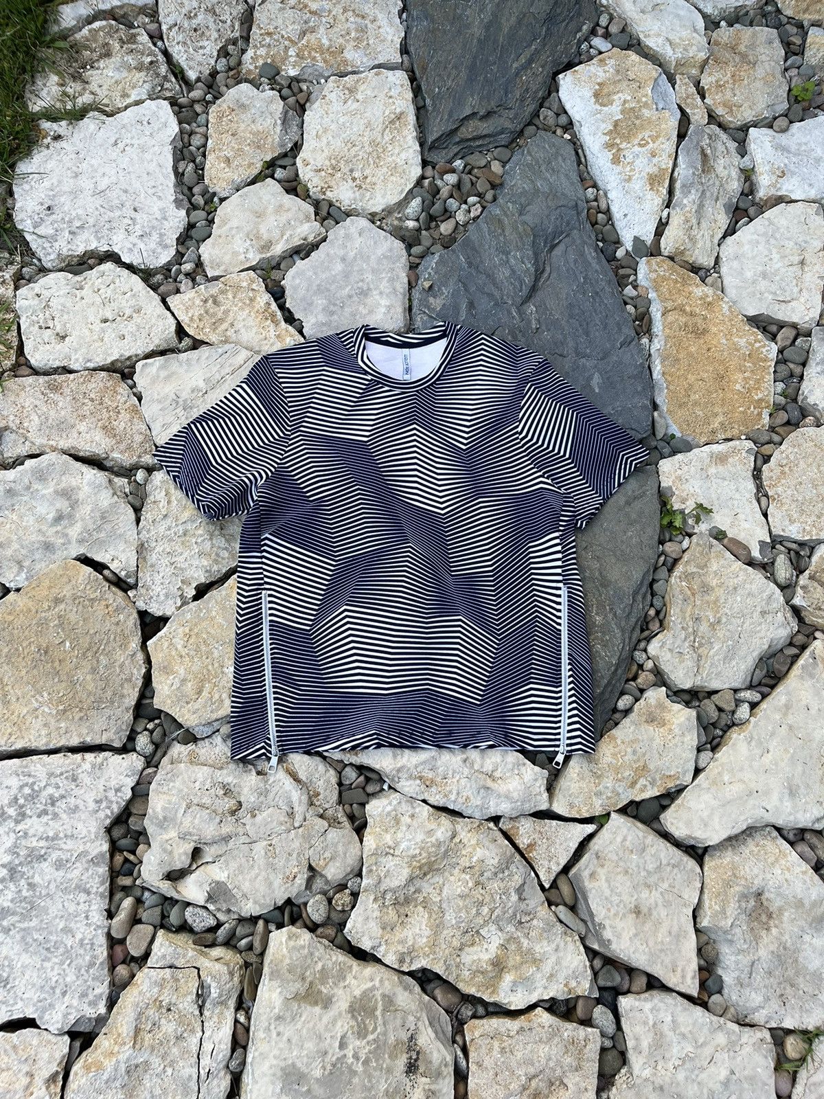 Neil Barrett heavy sponge illusion all over print tee tshirt