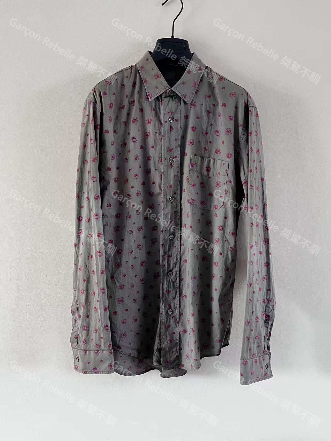 Dior Dior Homme Hedi Slimane 05ss floral shirt runway show piece Size US L / EU 52-54 / 3 - 2 Thumbnail
