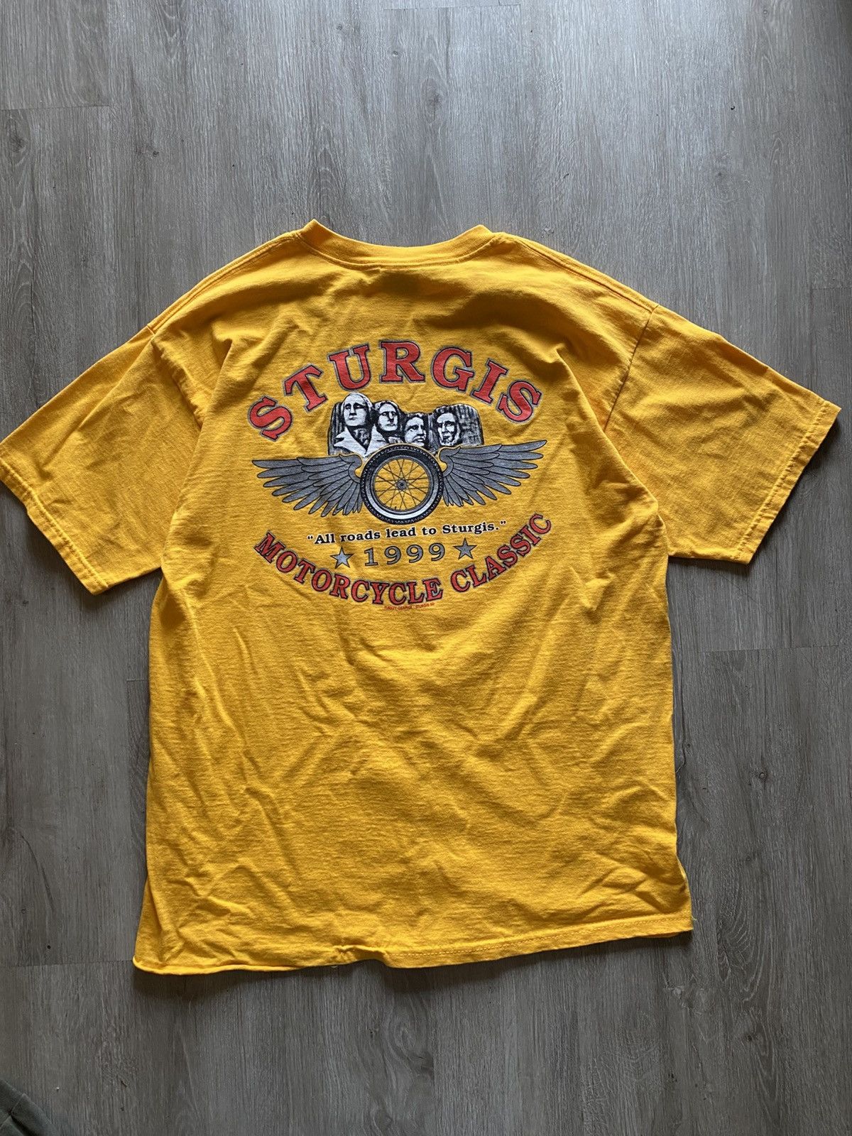 Harley Davidson Vintage 1999 Sturgis “Armed & Hammered” Tee Size US L / EU 52-54 / 3 - 1 Thumbnail