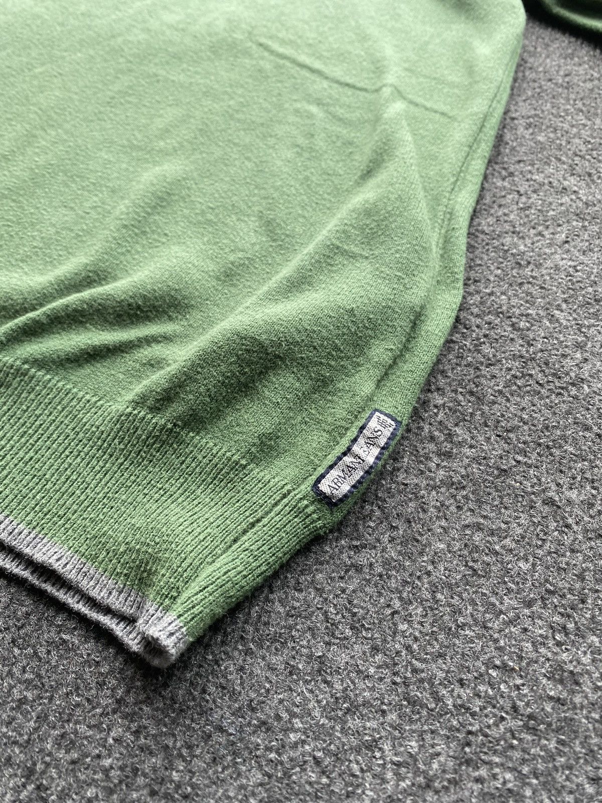 Armani 🔥Armani Jeans Pullover Sweater Green mens designer m rare Size US M / EU 48-50 / 2 - 10 Thumbnail