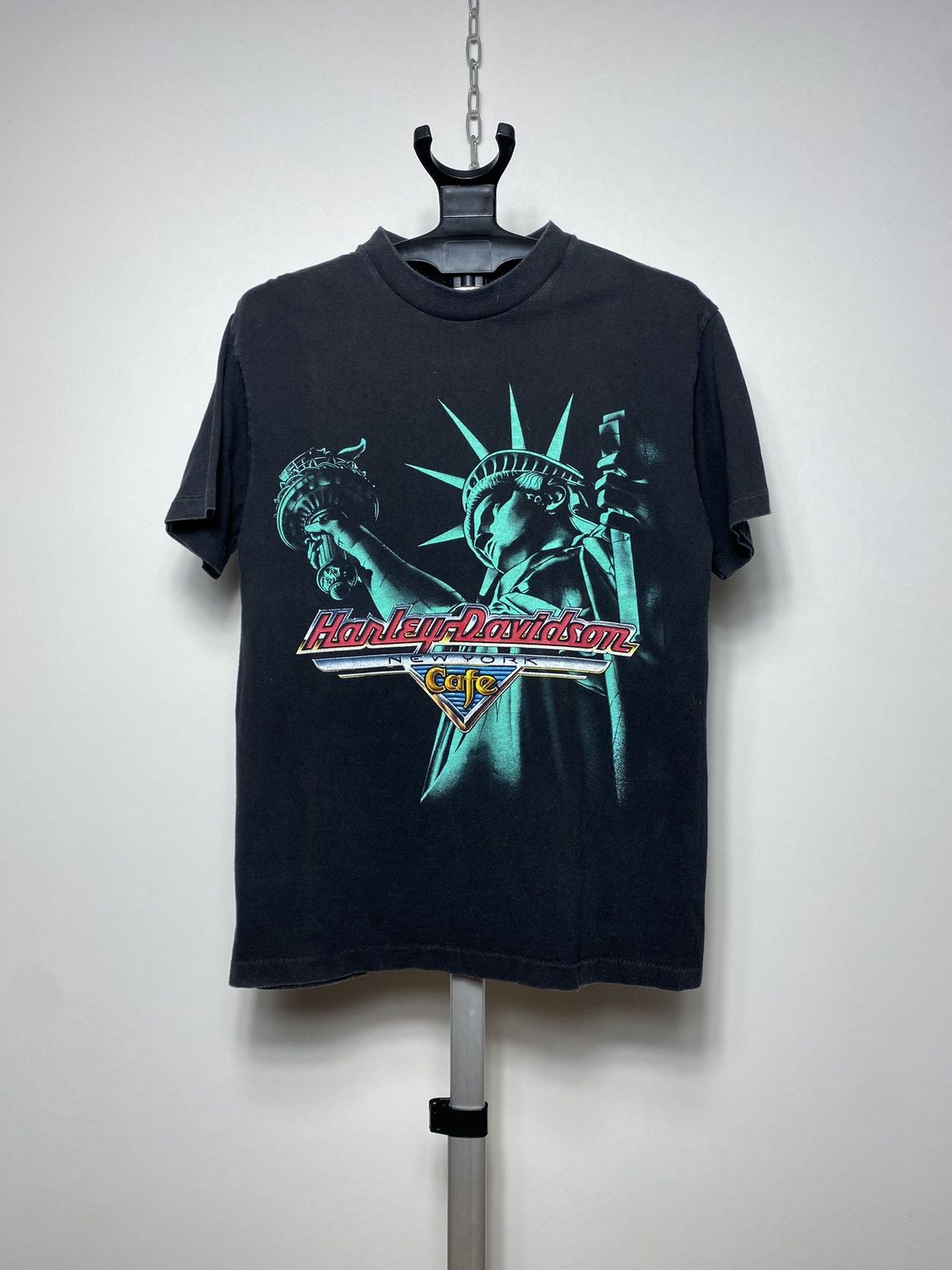 Harley Davidson Single Stitch Harley Davidson NYC Cafe Statue of Liberty Size US M / EU 48-50 / 2 - 1 Thumbnail