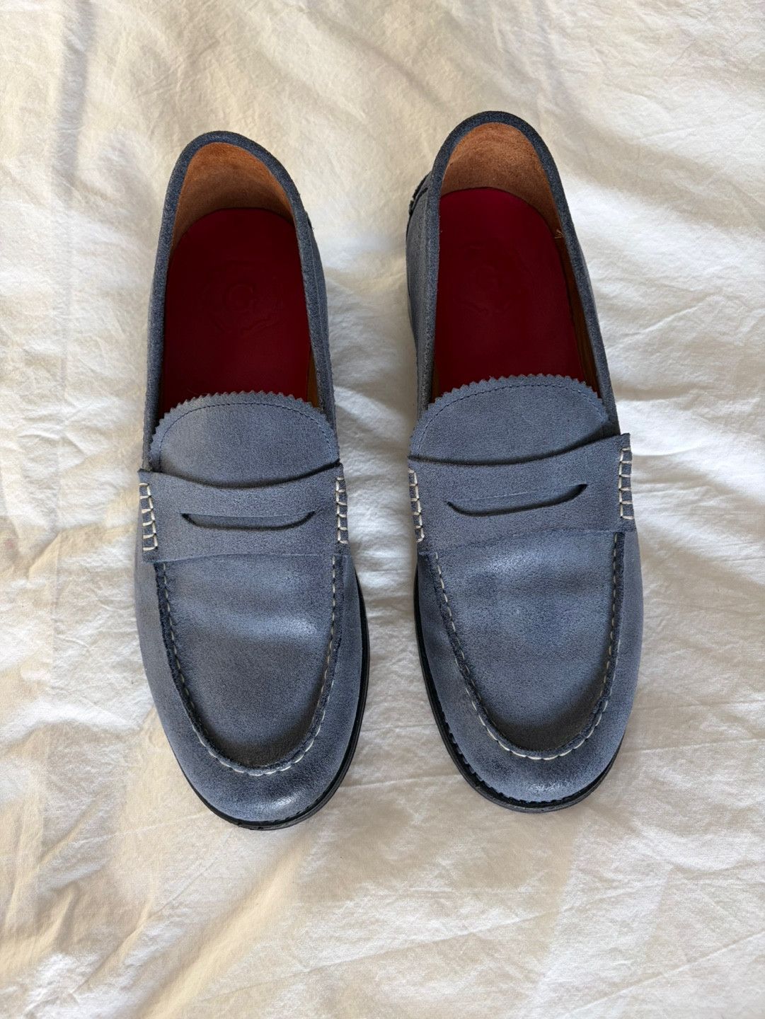 Grenson Grenson loafer in sky blue suede UK 9.5 Size US 10.5 / EU 43-44 - 1 Thumbnail