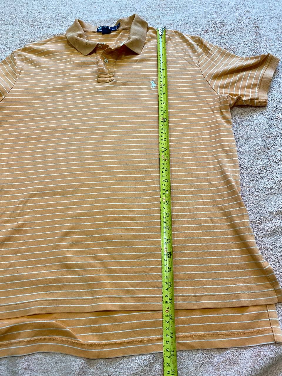 Polo Ralph Lauren Ralph Lauren Polo Shirt Men's Classic Peach Stripe Size US L / EU 52-54 / 3 - 12 Thumbnail
