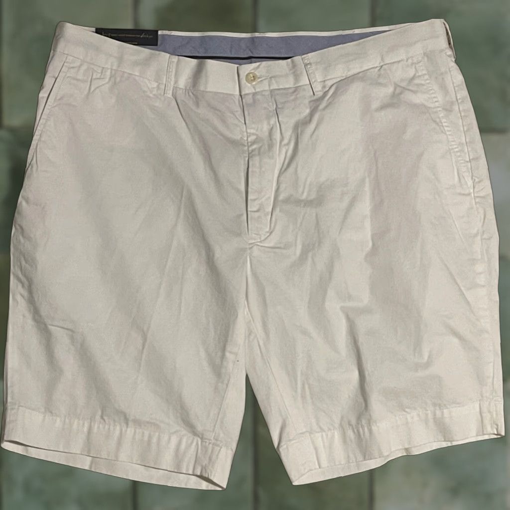 Ralph Lauren Vintage Ralph Lauren Chino Shorts Men 38 White Casual Cotton Flat Front Stretch Lightweight Size US M / EU 48-50 / 2 - 1 Thumbnail