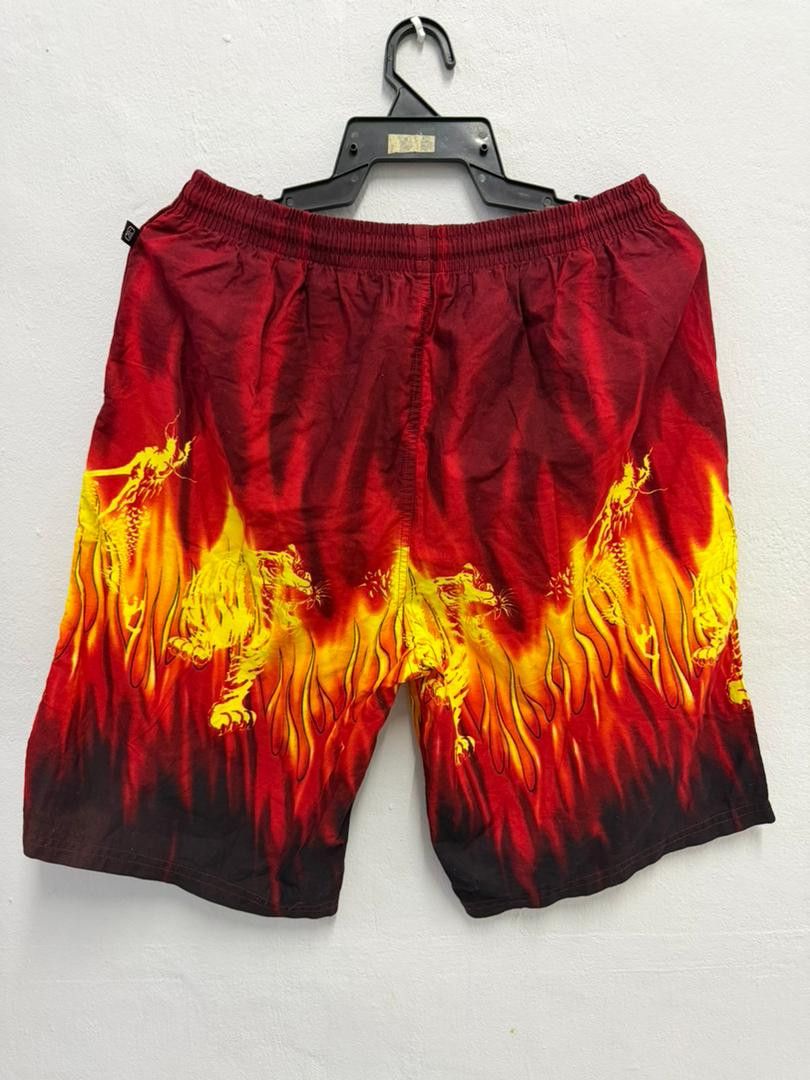 Japanese Brand Harajuku Flame Tiger shorts Size US 30 / EU 46 - 2 Thumbnail
