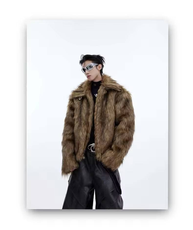 Japanese Brand × Vintage Soft fluffy faux fur coat Size US L / EU 52-54 / 3 - 6 Thumbnail