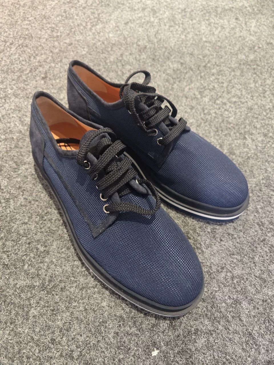 Santoni Santoni Blue Mesh Casual Shoes for Men Size US 10 / EU 43 - 1 Thumbnail