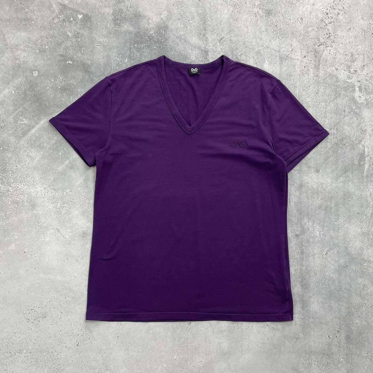 Designer × Dolce & Gabbana Dolce & Gabbana Underwear V-Neck T Shirt Purple Size XL/XXL Size US XXL / EU 58 / 5 - 1 Thumbnail