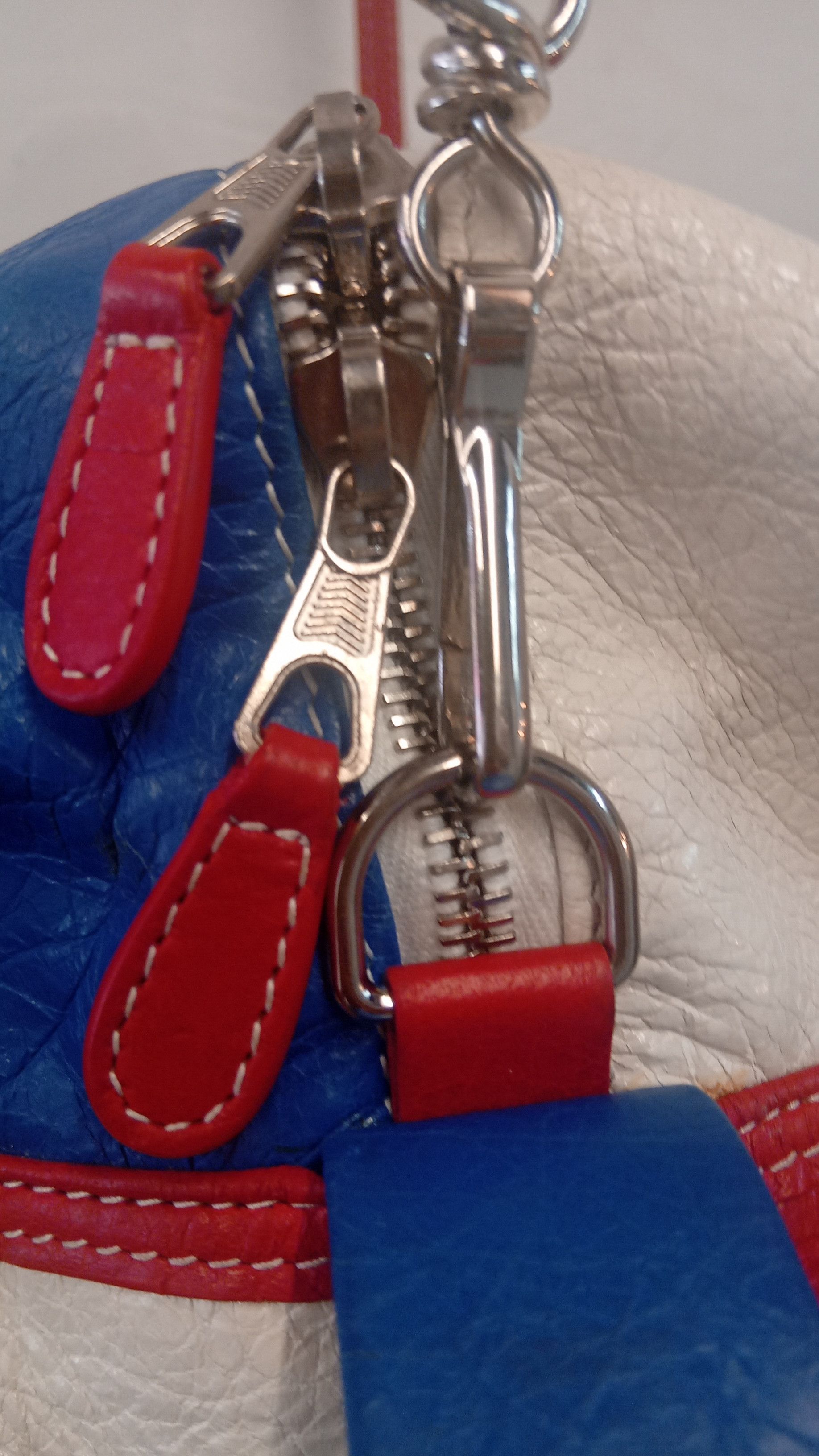 Balenciaga Balenciaga Bazar Bag SS2017 Red/White/Blue Fringe Demna Era Size ONE SIZE - 3 Thumbnail