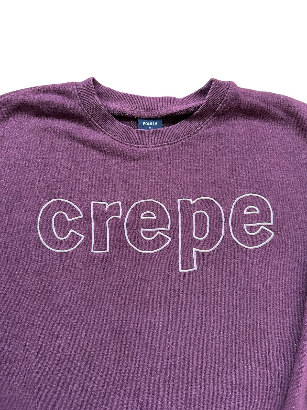 Vintage 2000s Polham Crepe Sweatshirt Y2K Spell Out Size US M / EU 48-50 / 2 - 2 Thumbnail