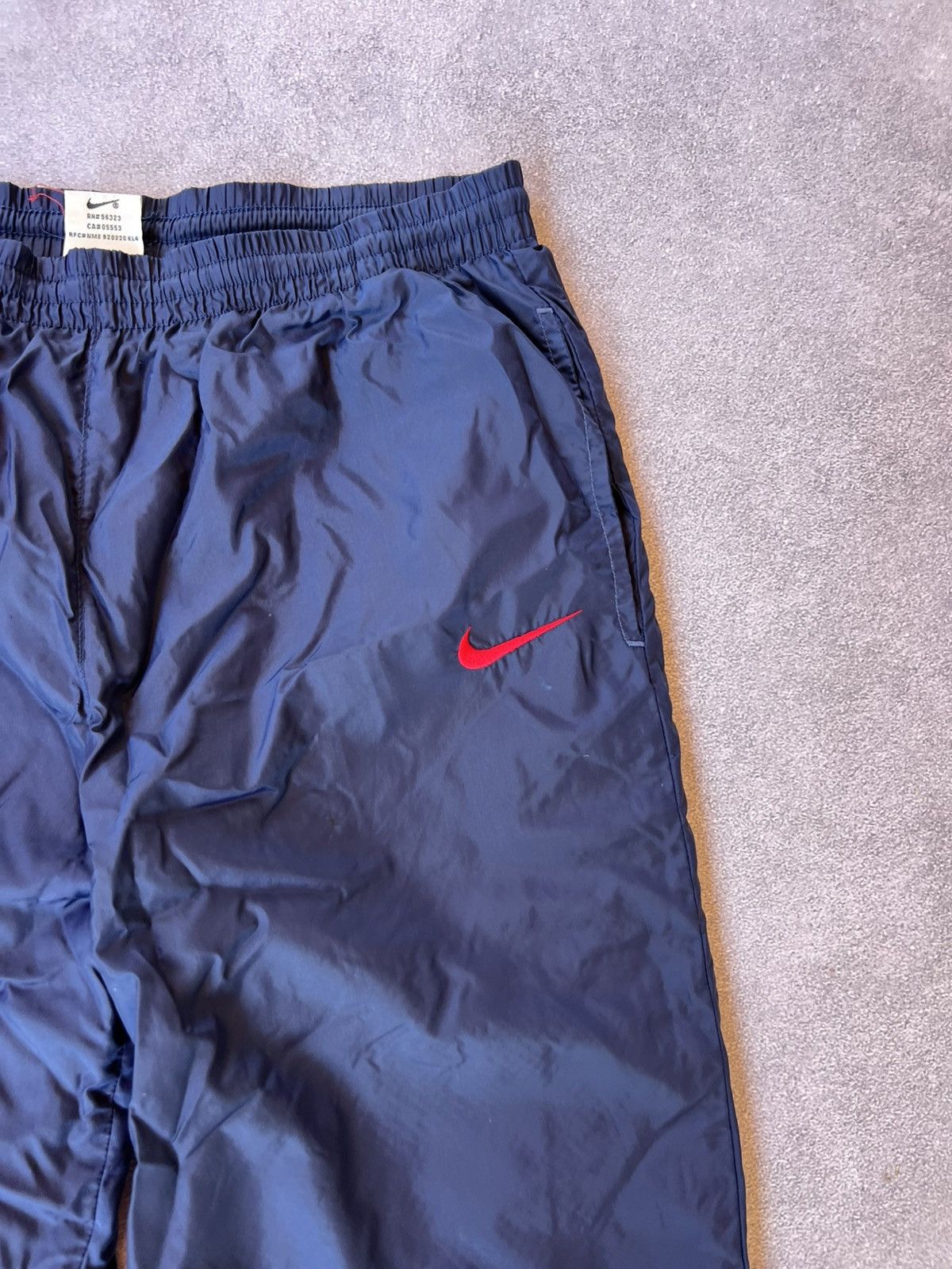 Nike 💙VINTAGE DRILL Y2K SWAG NIKE NYLON BLUE DRILL PANTS SIZE M Size US 32 / EU 48 - 4 Thumbnail