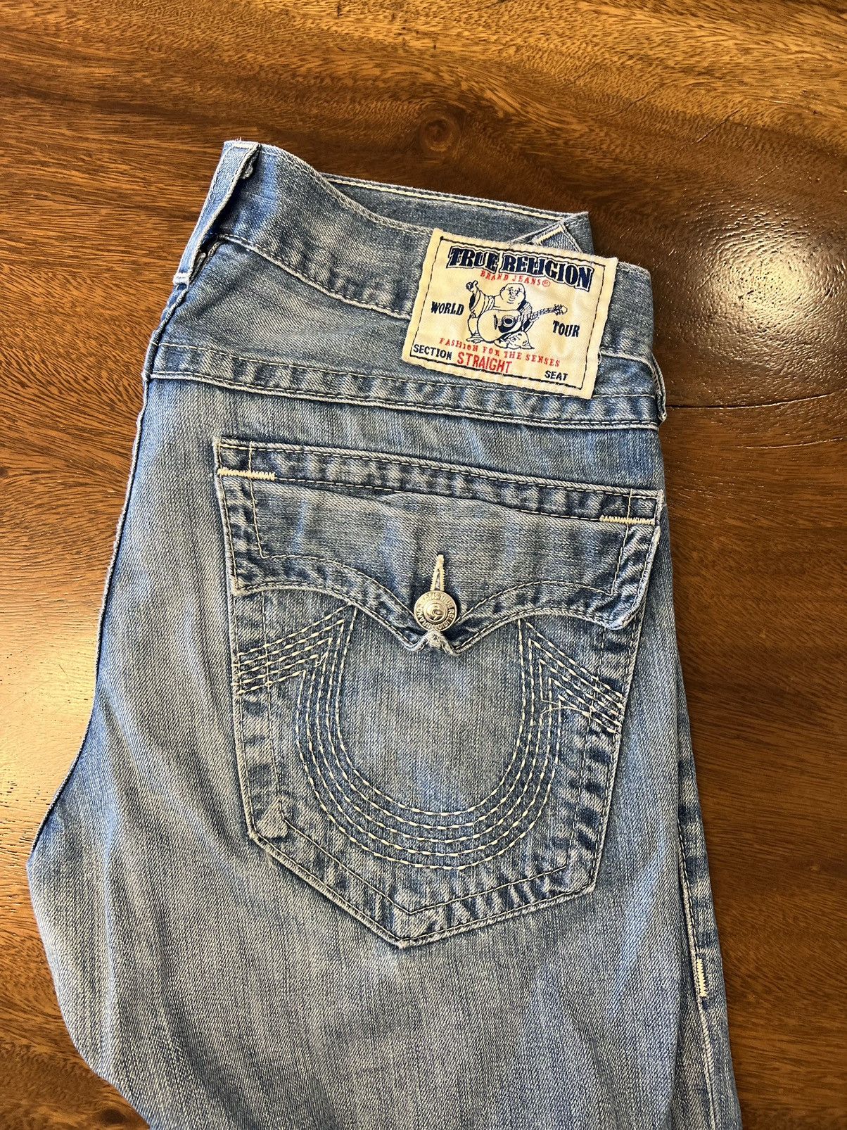 Vintage y2k true religion straight leg jeans offers 33 faded distressed