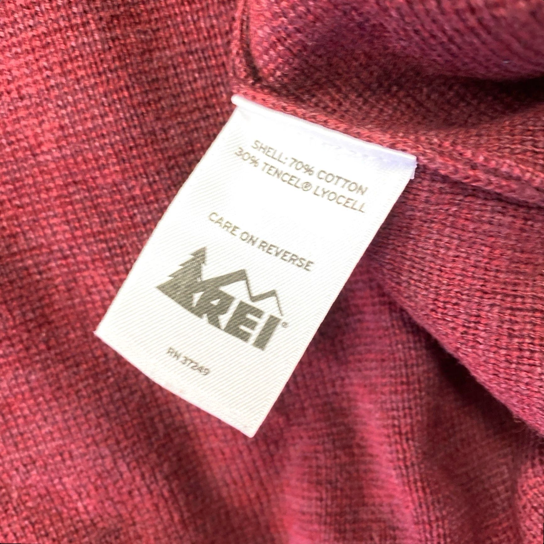 Vintage REI Mens Quarter Zip Sweatshirt Red Long Sleeve Adult Cotton Blend L Regular Mens Zip Pullover Outdoor Activewear Size US L / EU 52-54 / 3 - 5 Thumbnail