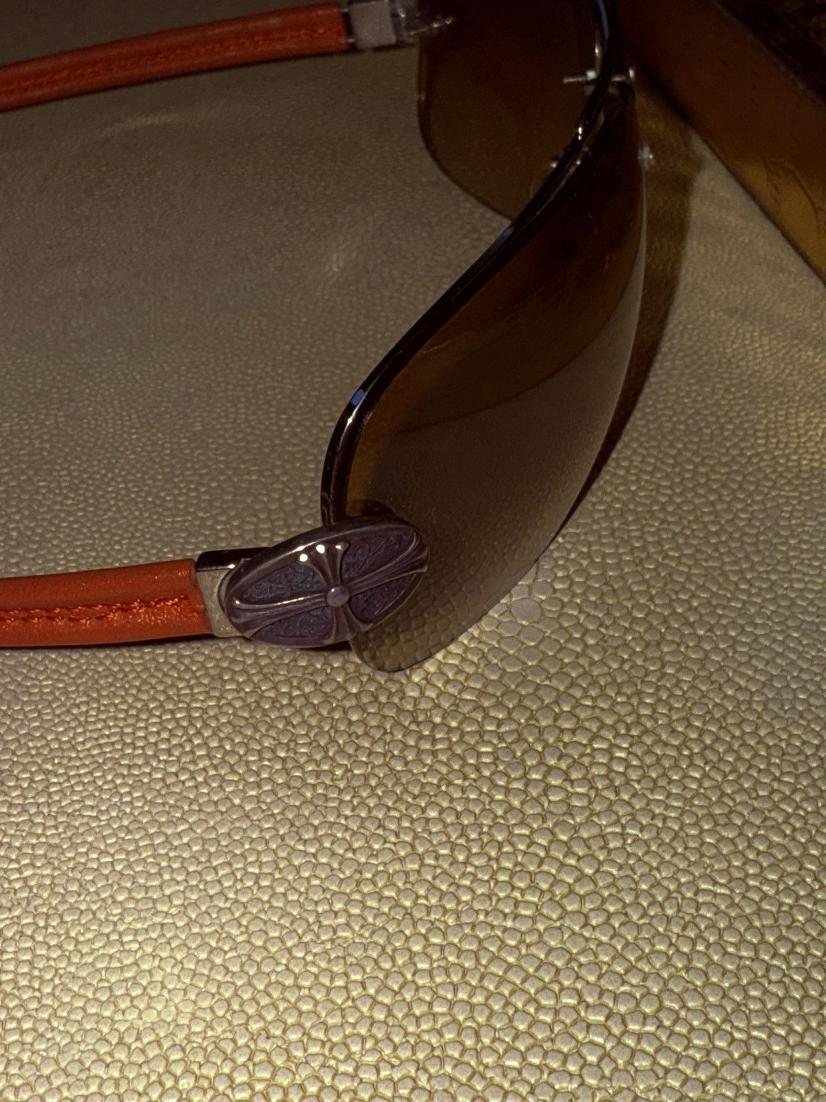 Chrome Hearts Chrome, heart classic oval sunglasses Size ONE SIZE - 6 Thumbnail