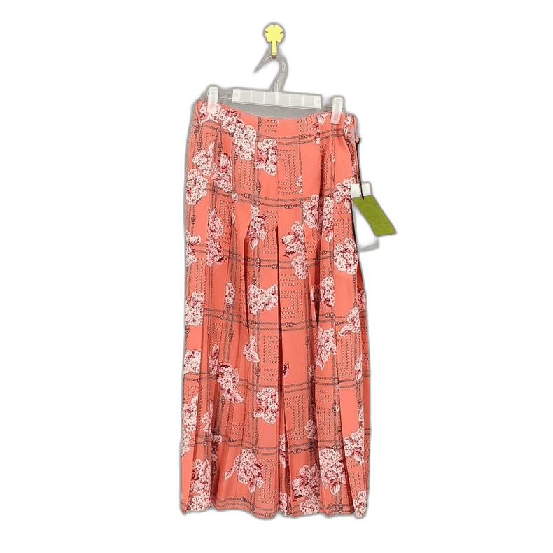 Gucci gucci floral pleated silk midi skirt Size US 38 / EU 54 - 1 Thumbnail