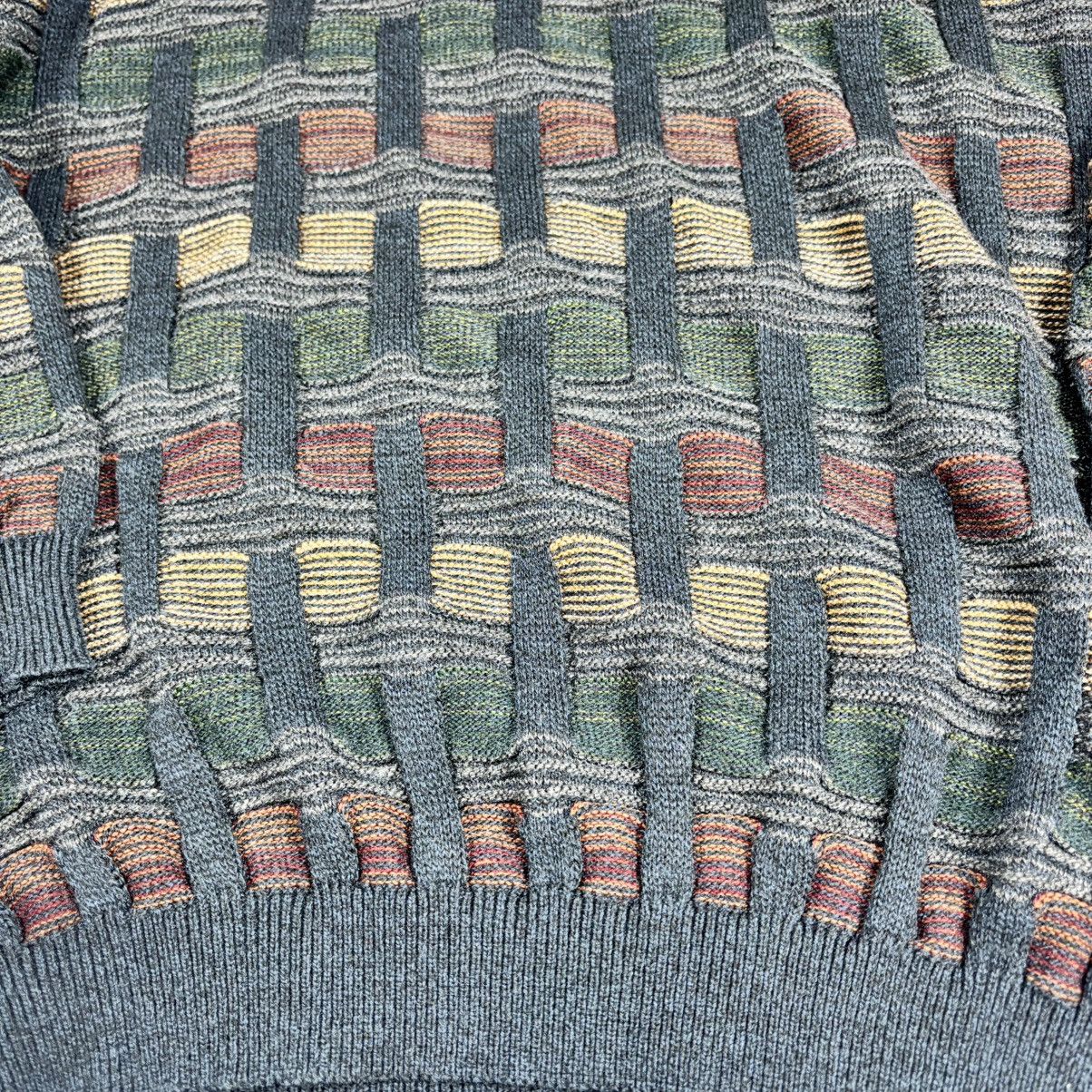 Farah Farah Mens 2xL VTG 90s Textured Multicolored KnitSweater Size US XXL / EU 58 / 5 - 9 Thumbnail