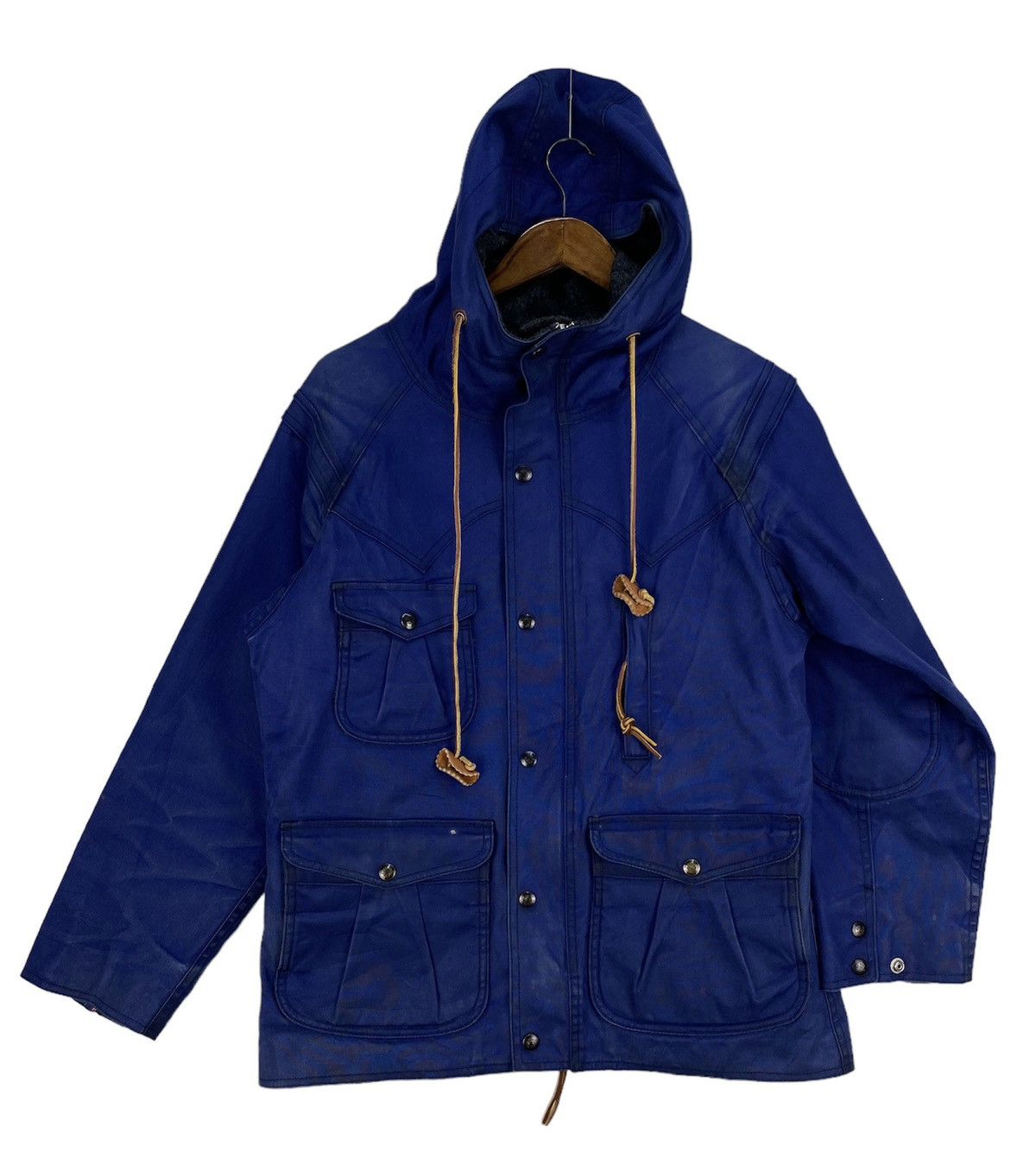 Monitaly Monitaly Waxed Canvas Felt Lined Mountain Parka Size US S / EU 44-46 / 1 - 1 Thumbnail