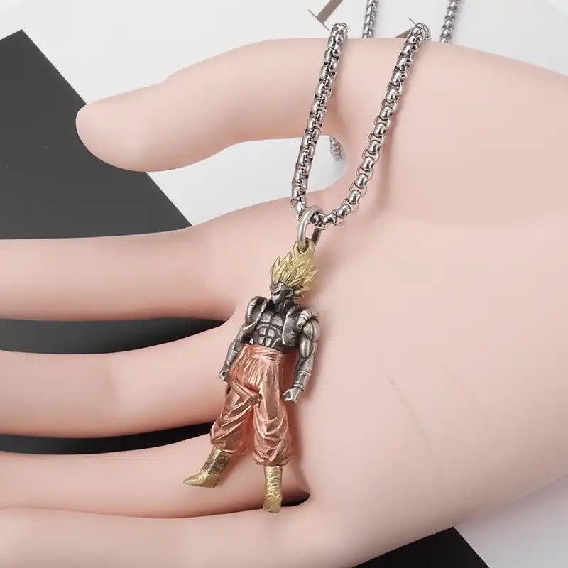 Jewelry Yellow Hair Muscular Man Pendant Necklace Size ONE SIZE - 2 Thumbnail