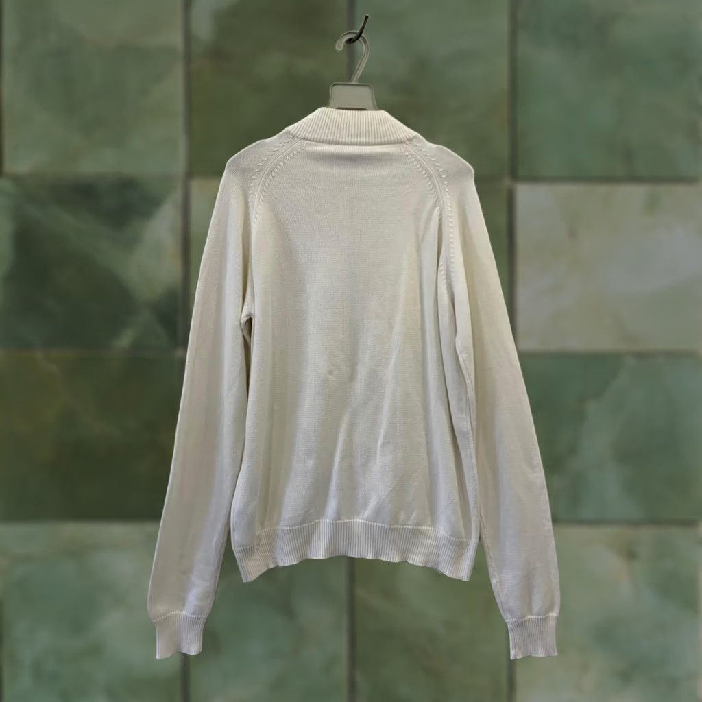 Jil Sander Jil Sander Full Zip Knit Sweater Men L White Cotton Minimalist Italy Style 206 Size US L / EU 52-54 / 3 - 1 Thumbnail
