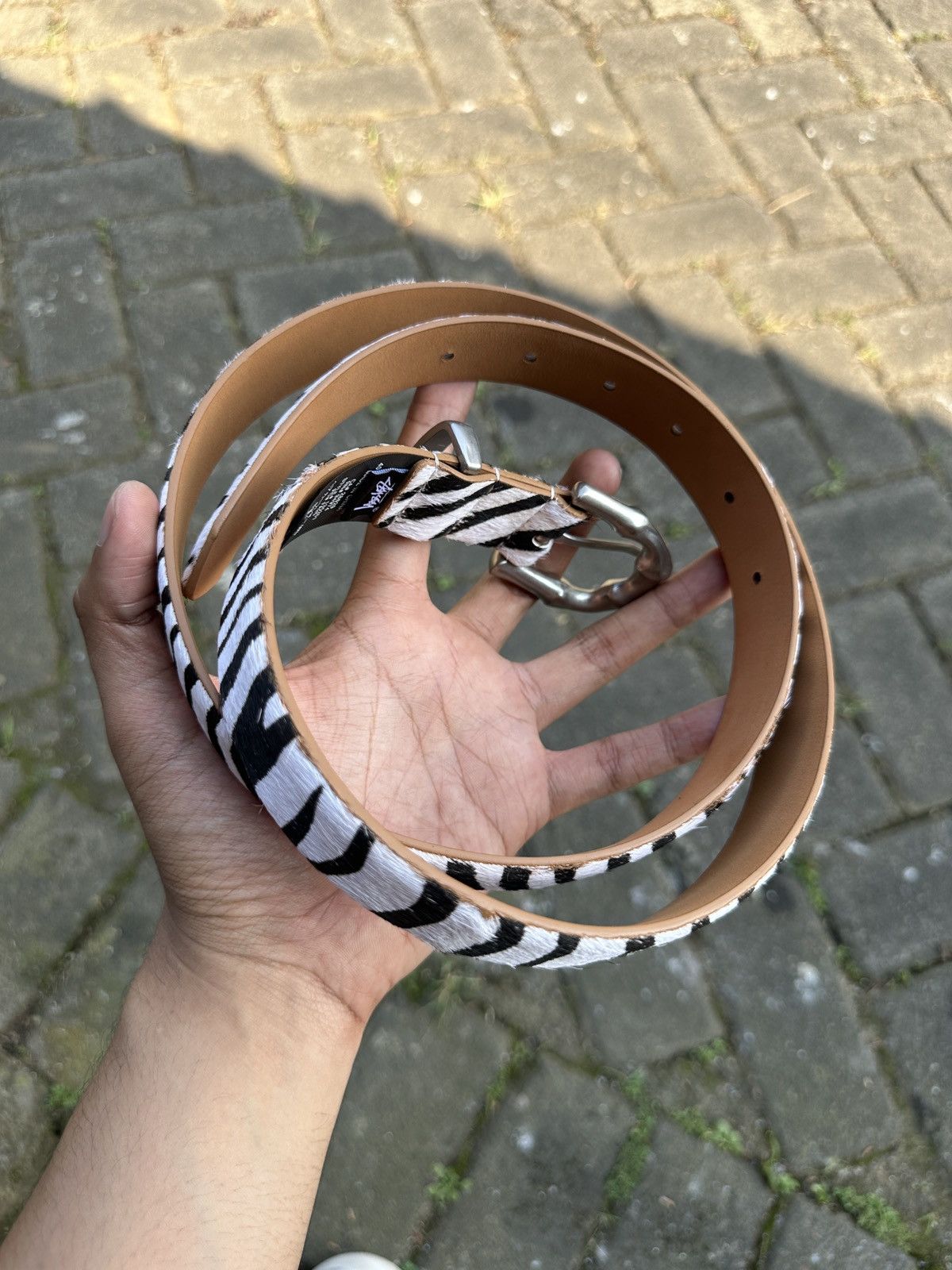 Stussy Stussy Bamboo buckle belts "Zebra pattern" Size ONE SIZE - 2 Thumbnail