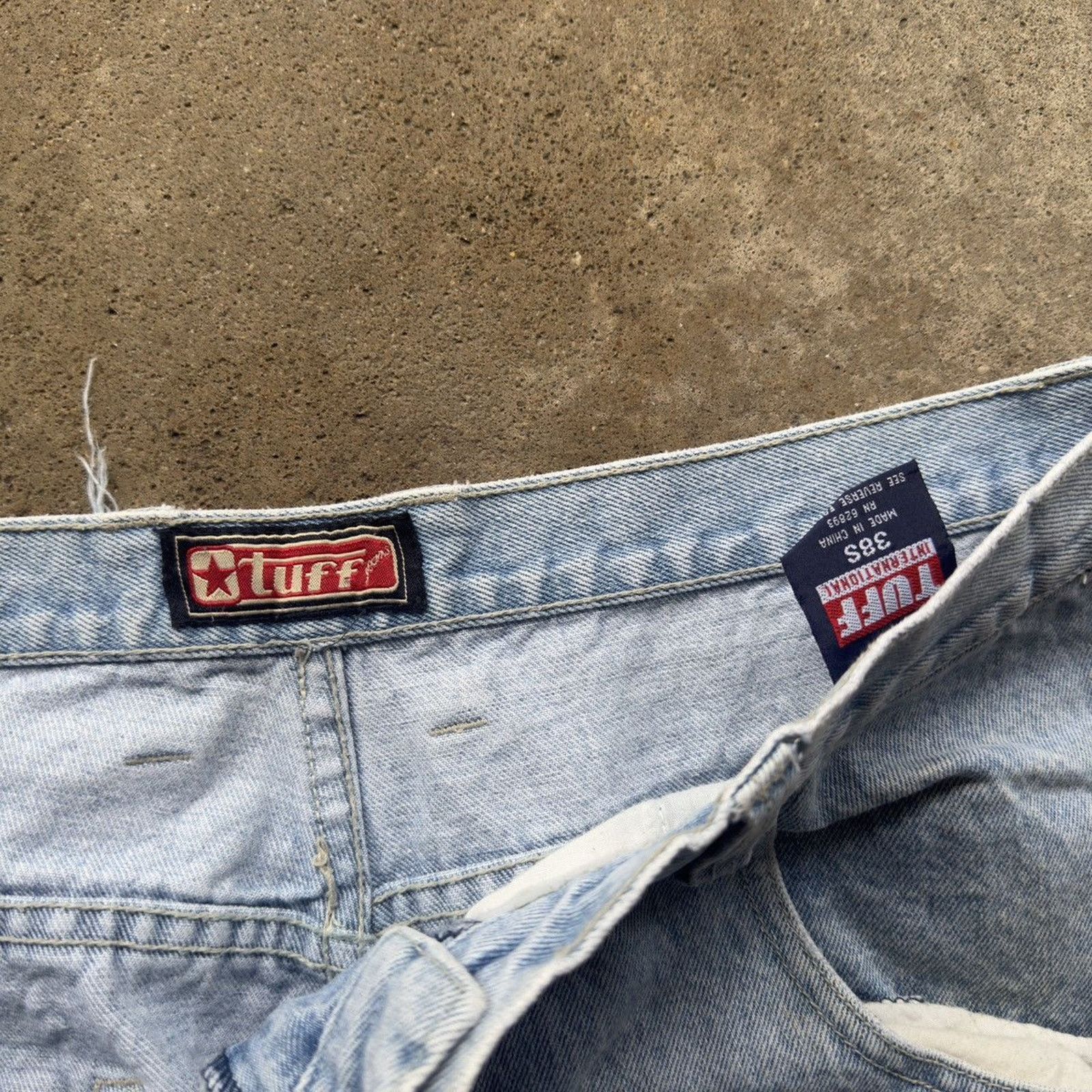 Vintage Y2K Faded Light Baggy Wide Skater Jeans ERD Grunge Chrome Size US 36 / EU 52 - 5 Thumbnail