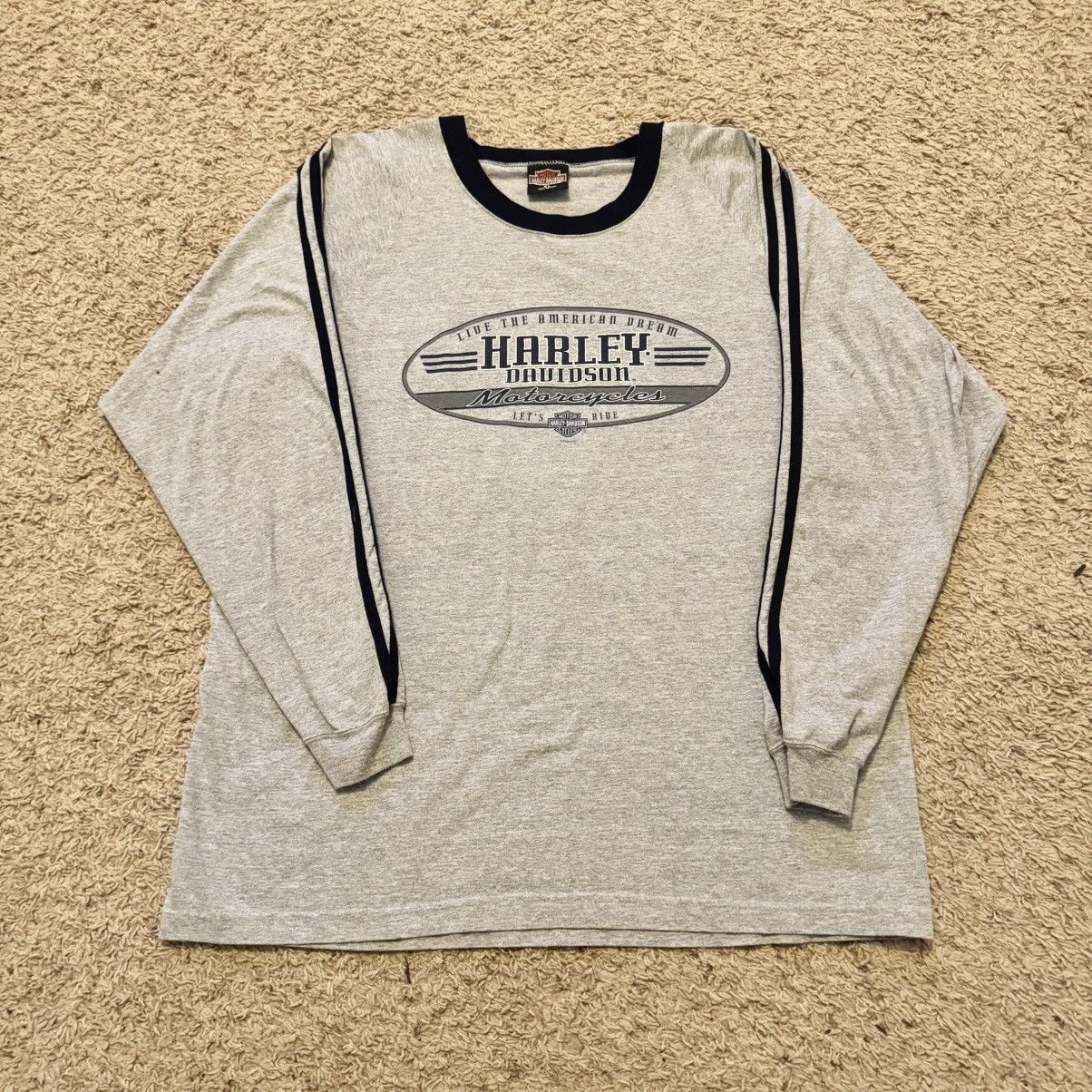 Harley Davidson × Vintage VINTAGE 1999 HARLEY DAVIDSON LONG SLEEVE TEE Size US XL / EU 56 / 4 - 4 Thumbnail