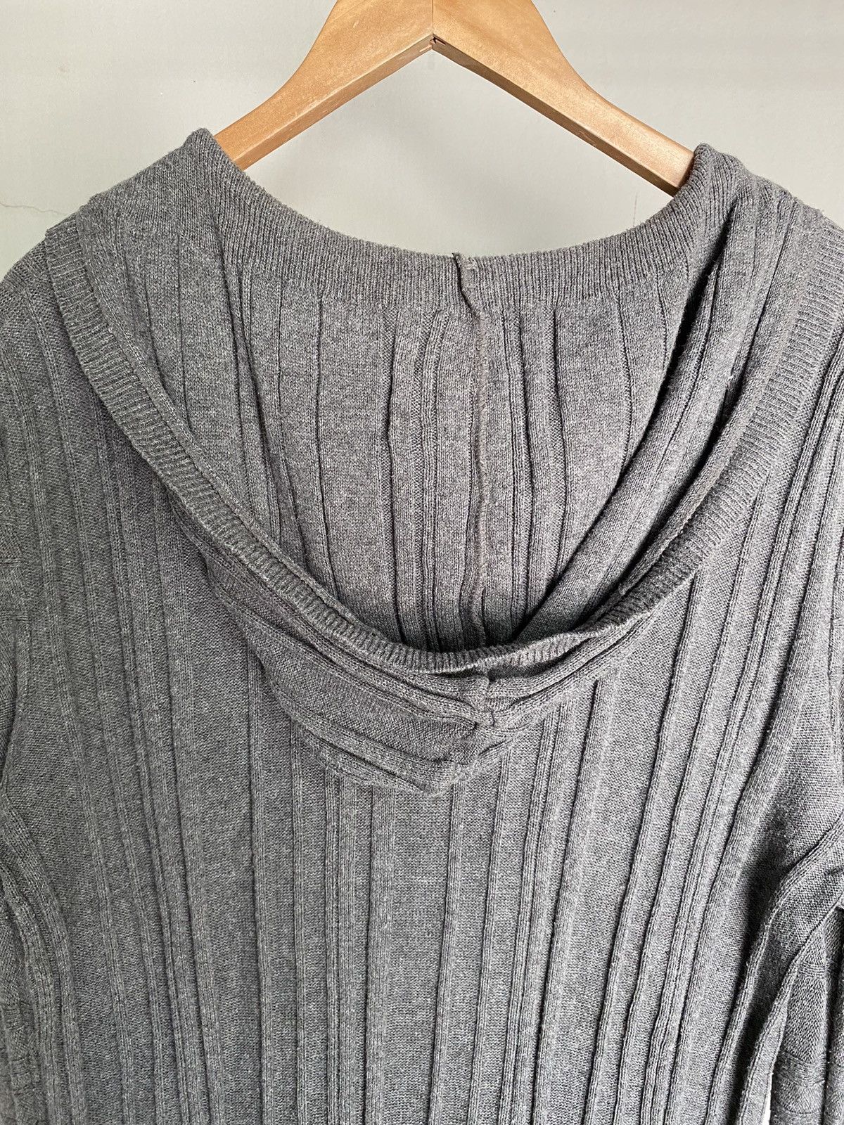 Neil Barrett BLACKBARRETT By Neil Barrett Dark Gray Knit Hoodie Cardigan Size US M / EU 48-50 / 2 - 10 Thumbnail