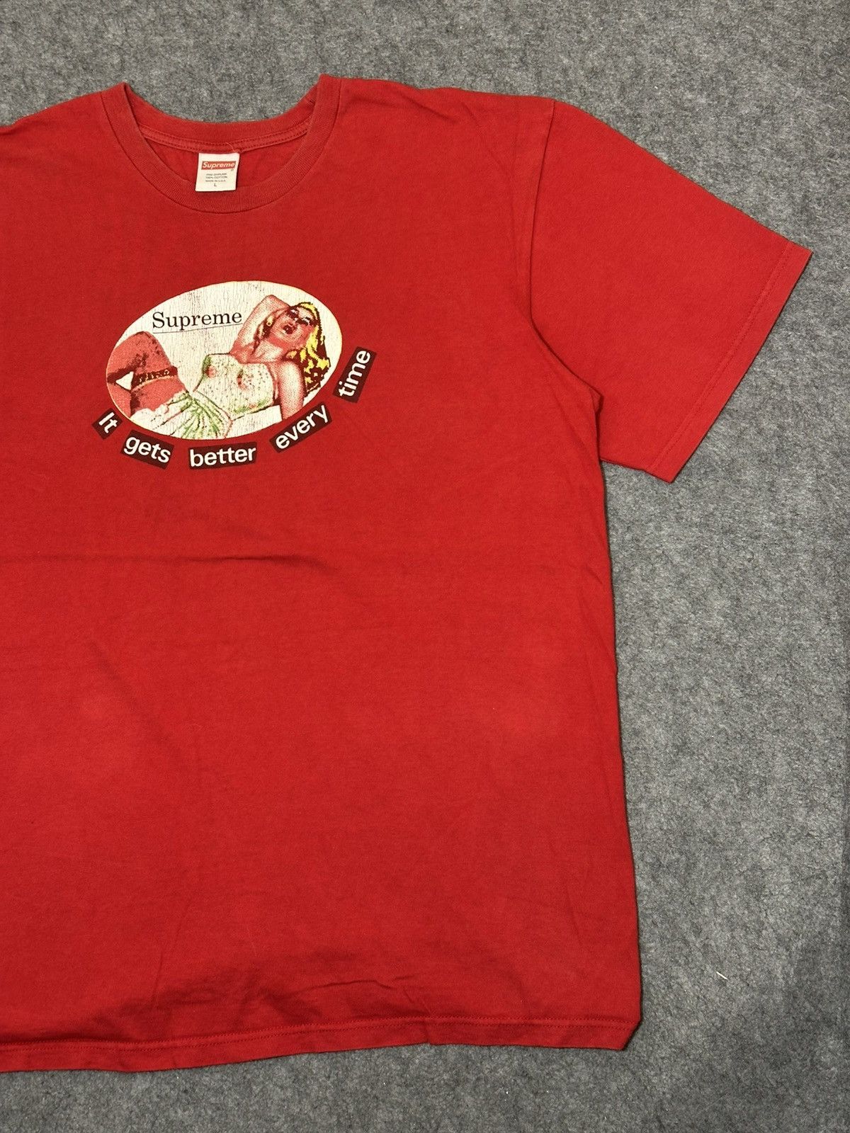 Supreme Supreme It Gets Better Every Time T-shirt. Size US L / EU 52-54 / 3 - 5 Thumbnail