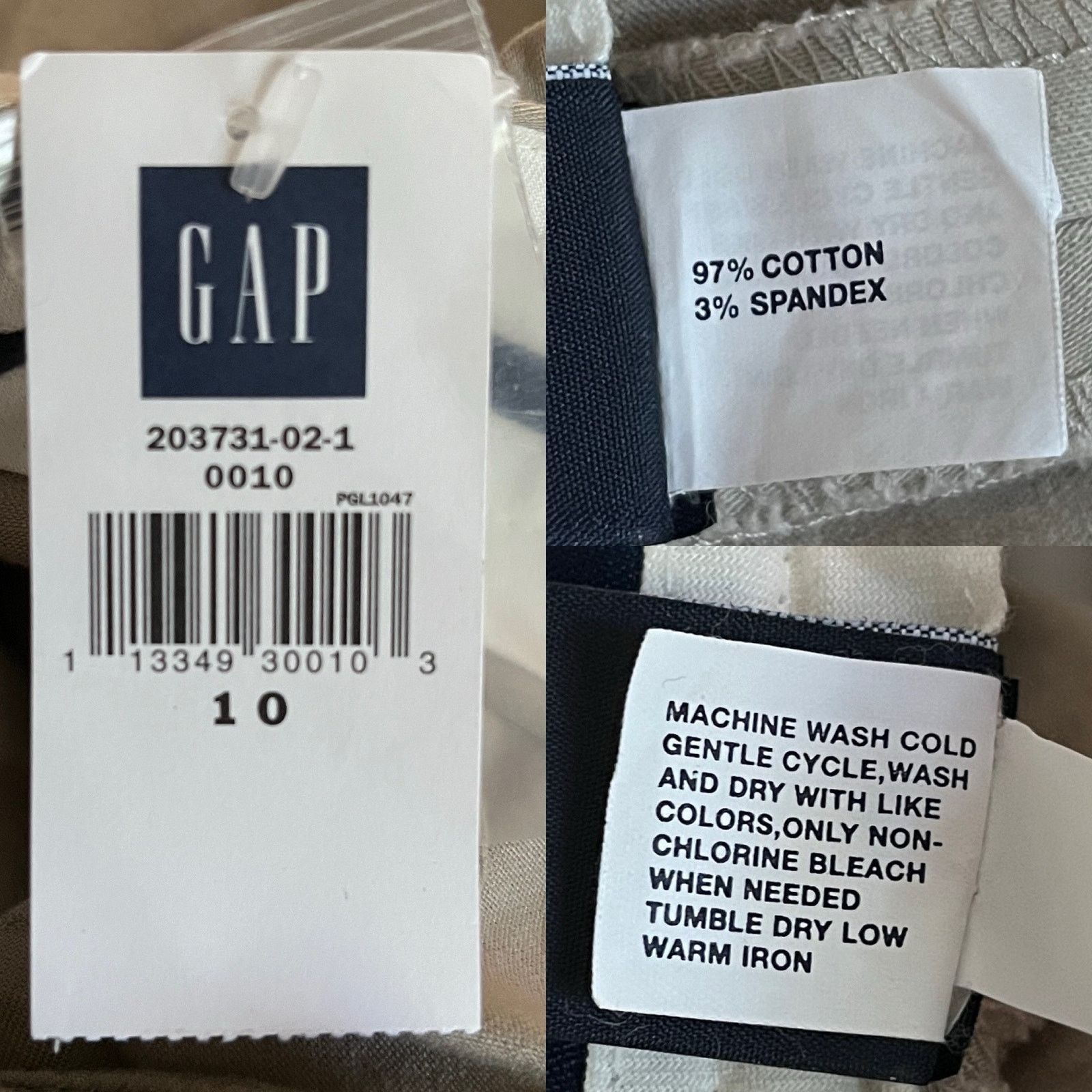 Gap Gap Capris Khaki 10 Modern Fit Cropped Cuffed Stretch New Size 32" / US 10 / IT 46 - 8 Thumbnail