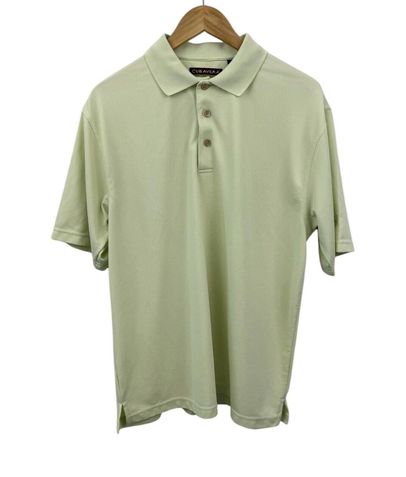 Cubavera Cubavera Mens Ribbed Seacrest Green Golf Polo Shirt L Size US L / EU 52-54 / 3 - 1 Thumbnail