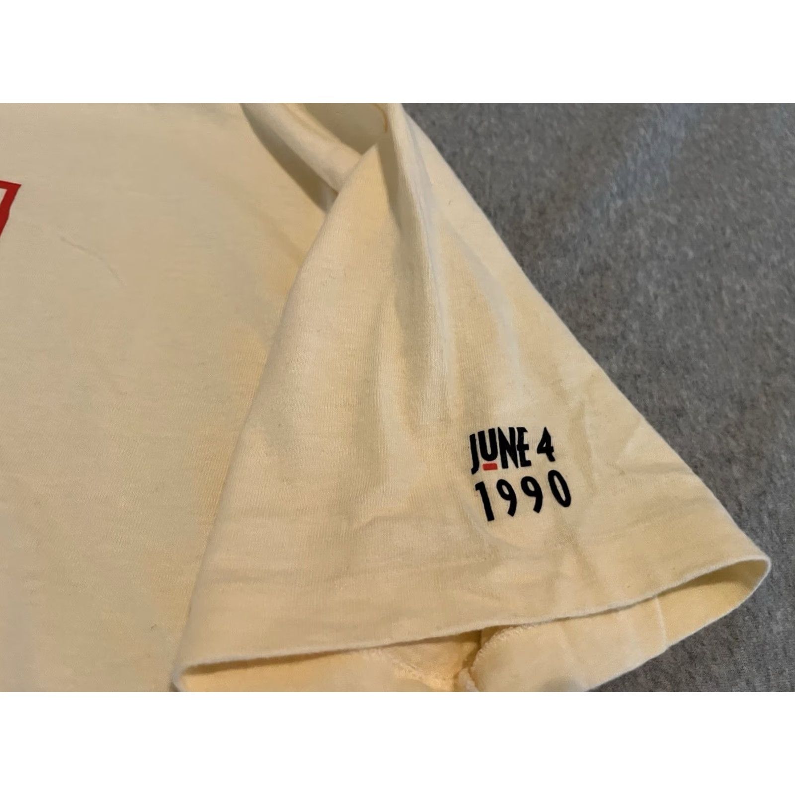 Hanes VINTAGE Hanes Shirt Mikhail Gorbachev Stanford University 1990 Soviet Union XL Crew Neck Short Sleeve Cotton Yellow Men Shirt XL Mens XL Size US XL / EU 56 / 4 - 4 Thumbnail