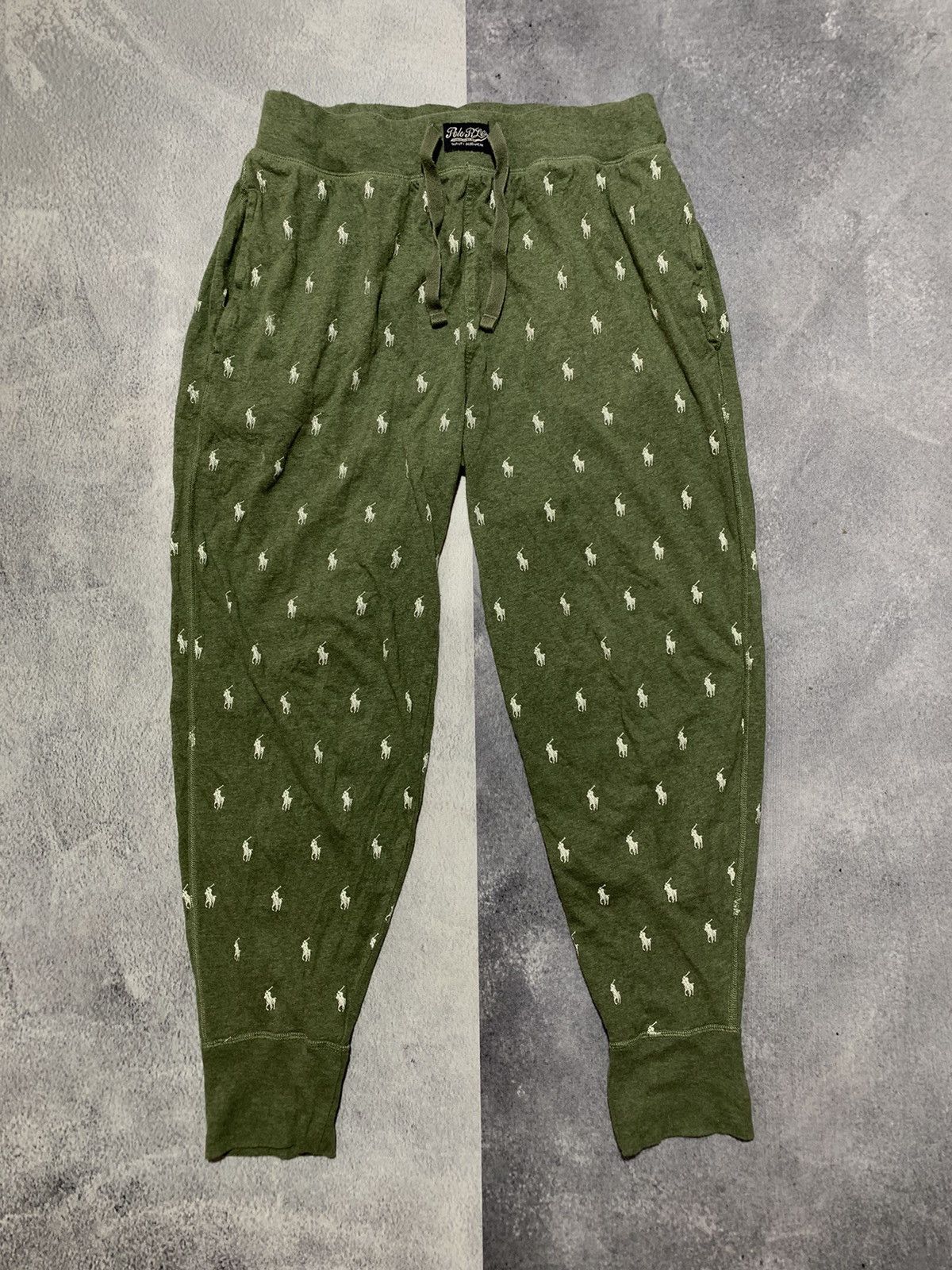 Polo Ralph Lauren × Vintage Vintage Y2K Polo Ralph Lauren monogrammed sweatpants size M Size 32" / US 10 / IT 46 - 1 Thumbnail