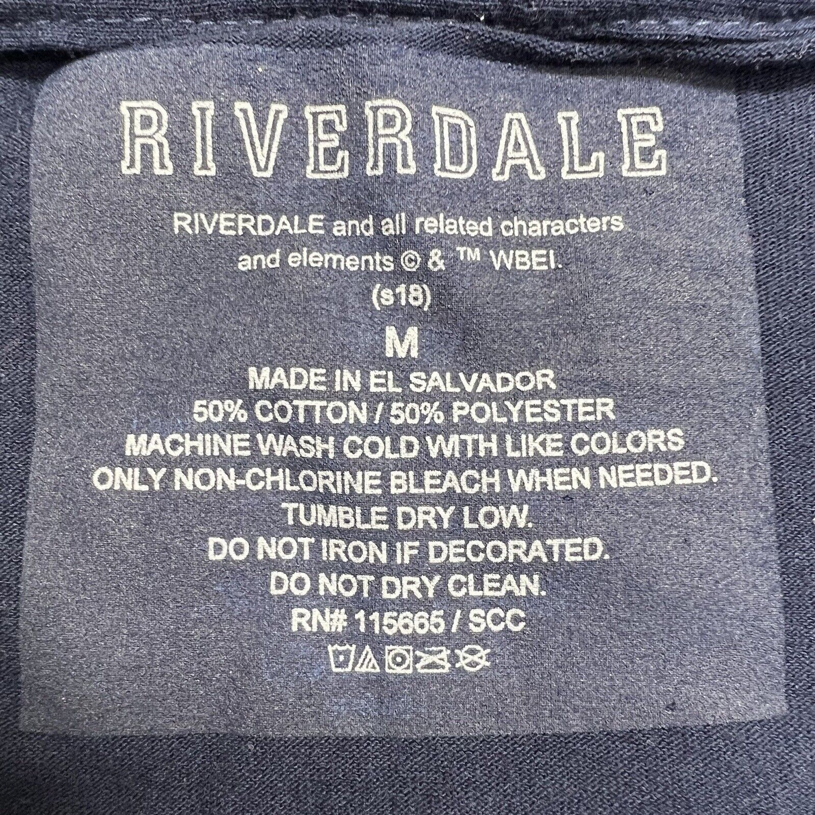 Other Riverdale Navy Blue Short Sleeve Collared Polo Shirt Size M / US 6-8 / IT 42-44 - 10 Thumbnail