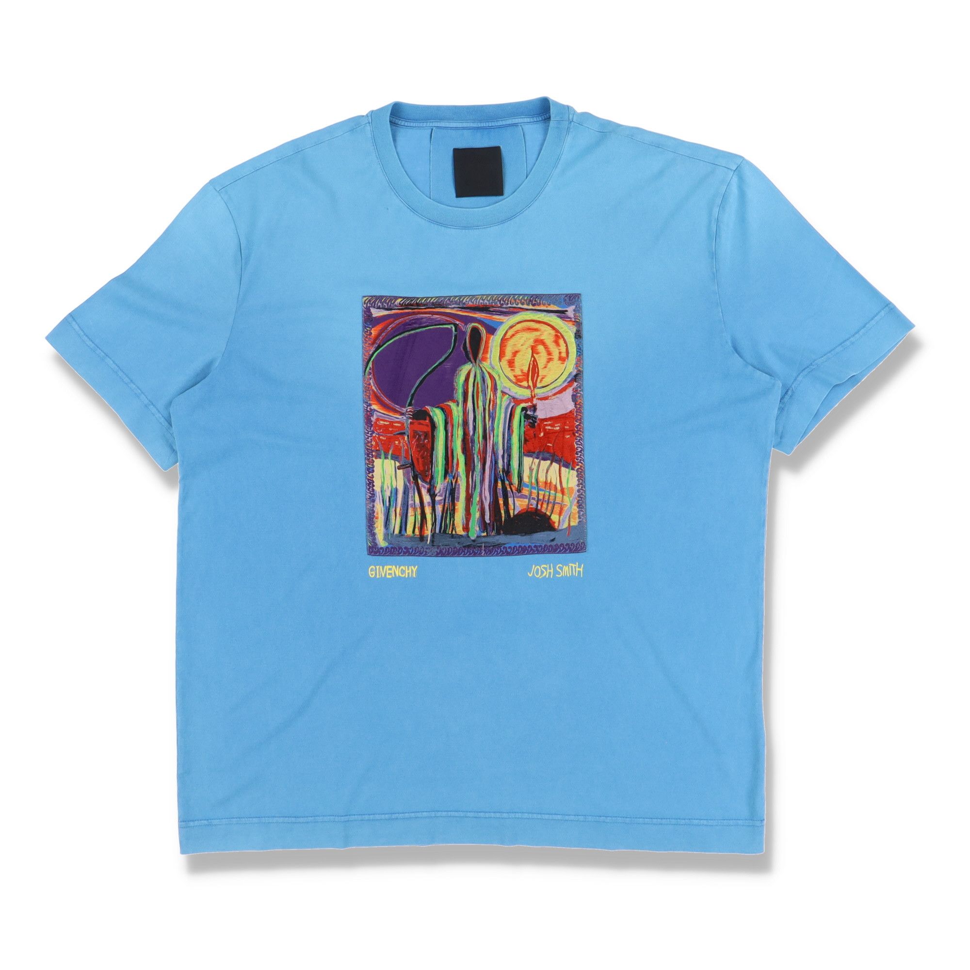 Givenchy x Josh Smith Blue Reaper Patch Logo T-Shirt Size US XXL / EU 58 / 5 - 1 Thumbnail