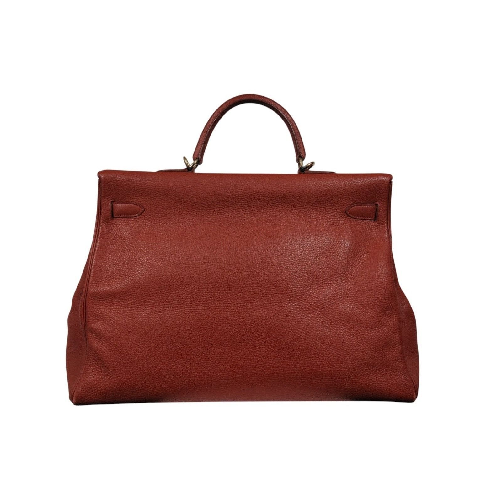 Hermes Vintage Kelly 50 Red Bordeaux Gold Hardware Travel Ca Size ONE SIZE - 5 Thumbnail