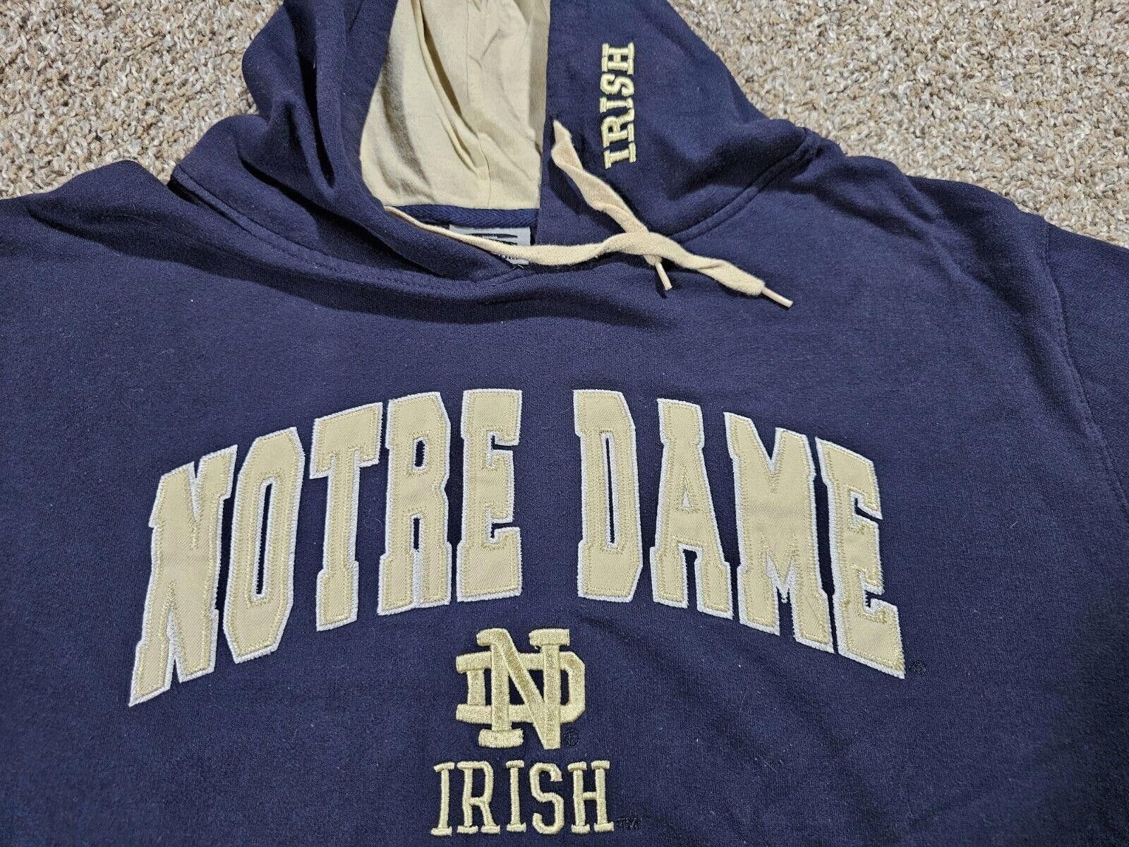 Designer Stadium Athletics Notre Dame Hoodie Irish Sweatshirt Mens XL Size US 36 / EU 52 - 2 Thumbnail