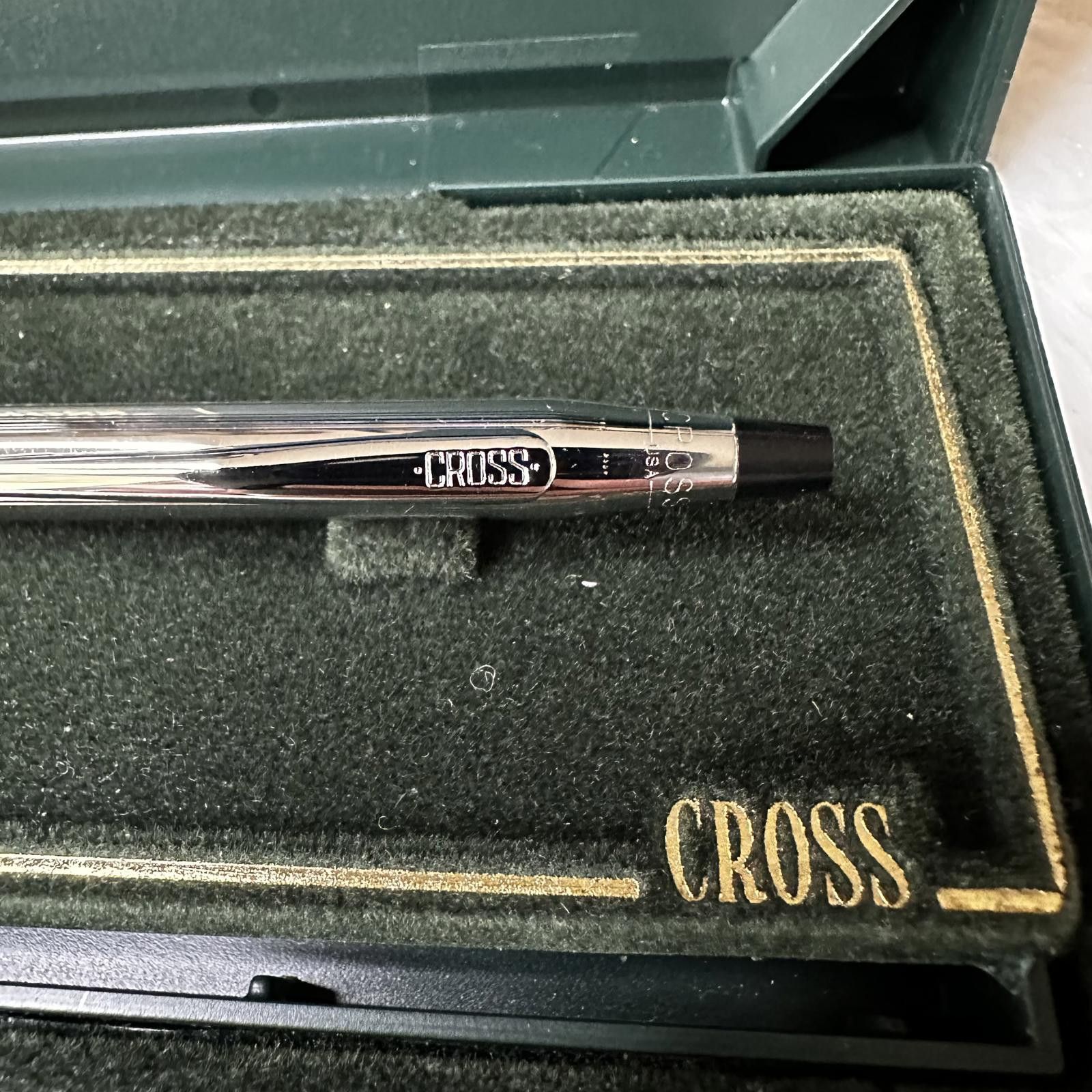 Vintage IOB Vintage Cross Ballpoint Pen Black Ink Chrome Trim Size ONE SIZE - 2 Thumbnail