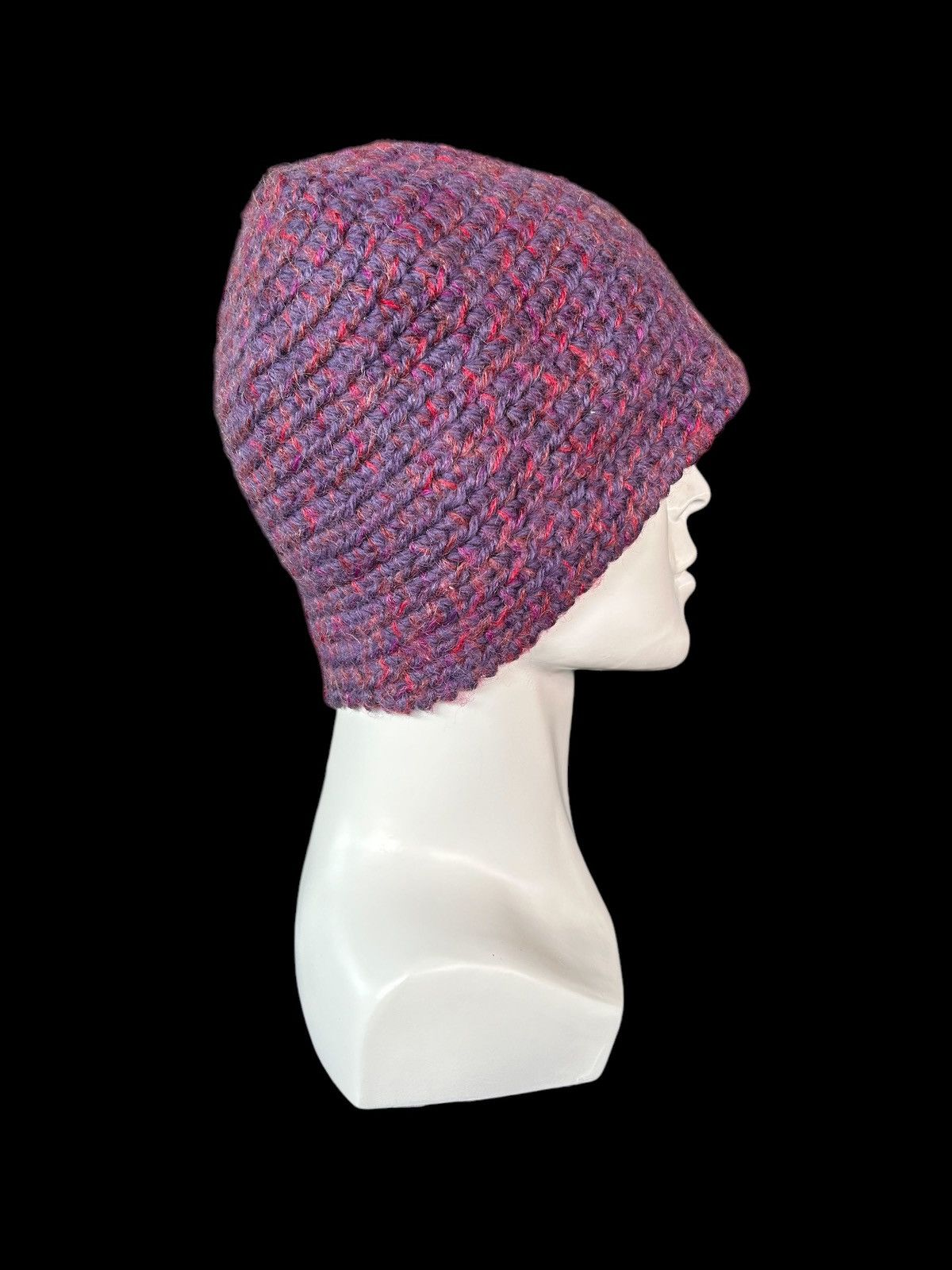 Japanese Brand × Kapital × Vintage Crochet Knitted Handmade Beanie Hats ☠️☠️ Size ONE SIZE - 4 Thumbnail