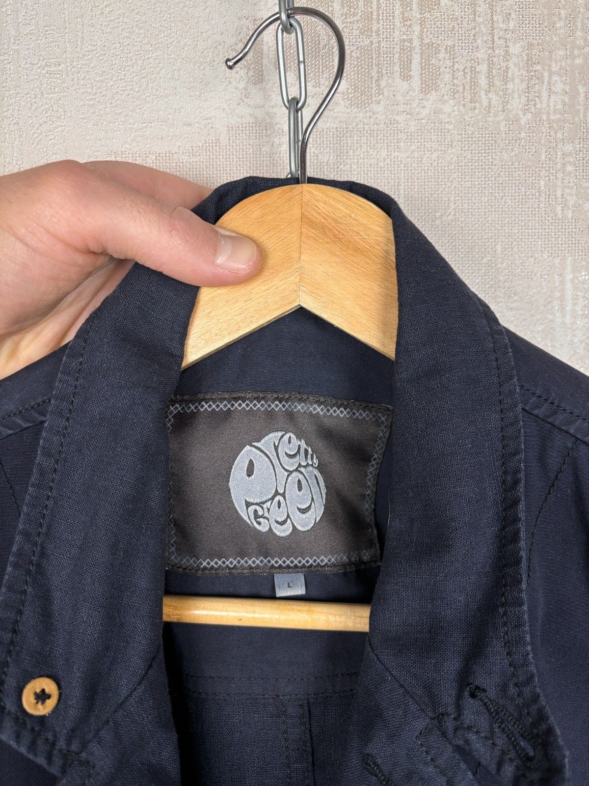Pretty Green Pretty Green Linen / Cotton Pockets Jacket Navy Size US L / EU 52-54 / 3 - 6 Thumbnail