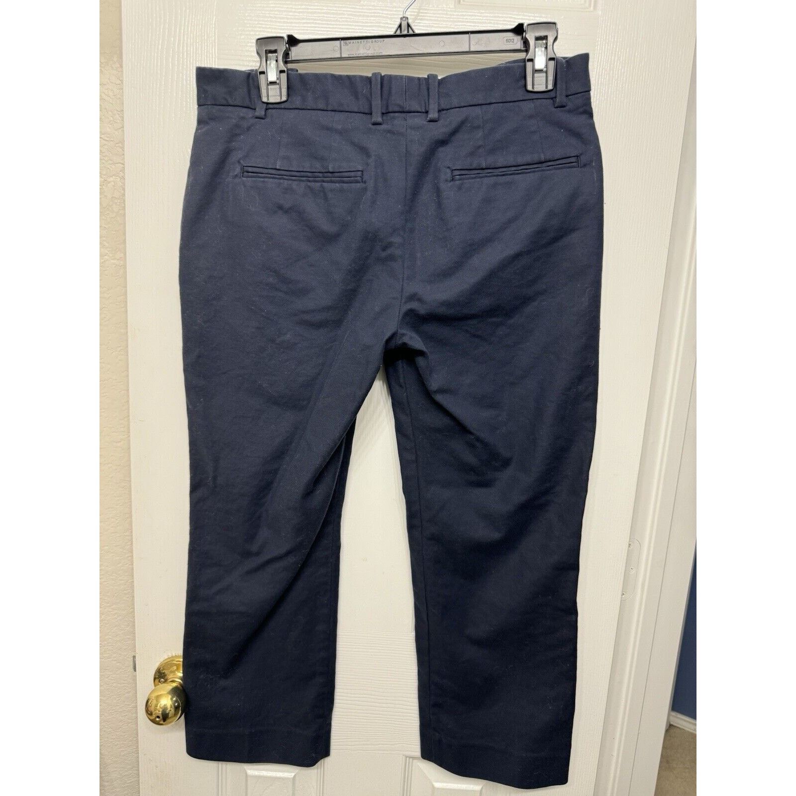 Gap GAP Women’s Tailored Crop Pants Stretch in Navy - Size 6P Size 28" / US 6 / IT 42 - 4 Thumbnail