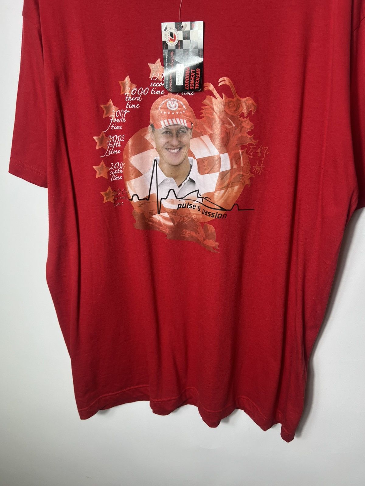 Ferrari Vintage Michael Schumacher Y2K Ferrari Formula 1 Racing Tee Size US XL / EU 56 / 4 - 3 Thumbnail