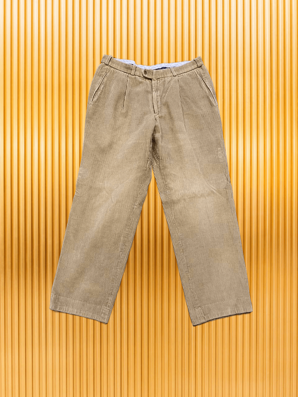 Burberry Vintage Casual Pants beige Burberry luxury super 120's Y2K Size US 33 - 1 Thumbnail