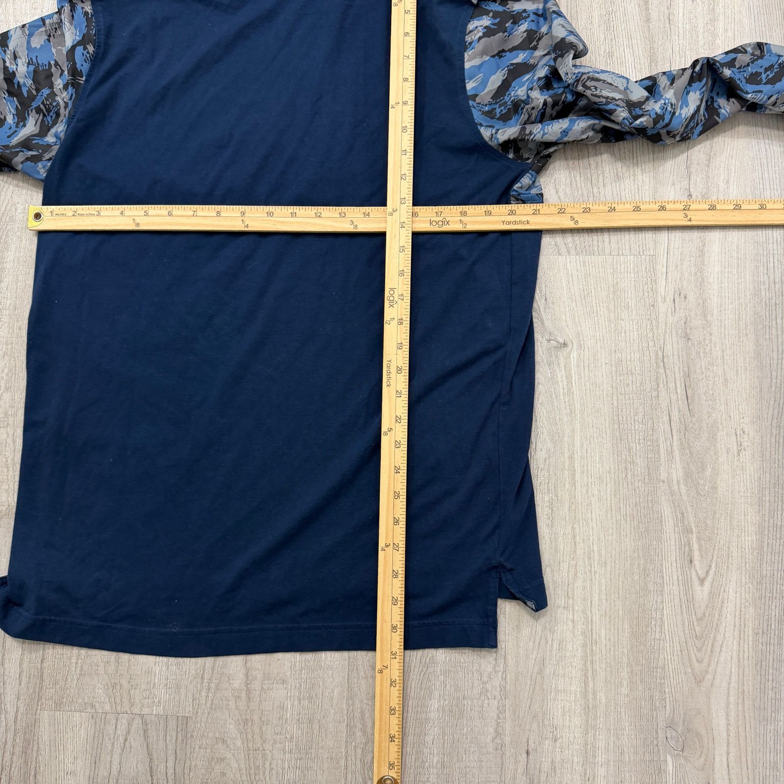 Under Armour Under Armour Anorak Jacket Men's Large Blue Camo Lightweight Size US L / EU 52-54 / 3 - 6 Thumbnail