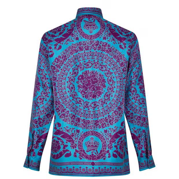 Versace o1g2r1mq0824 Baroque Shirts in Multicolor Size US S / EU 44-46 / 1 - 2 Thumbnail
