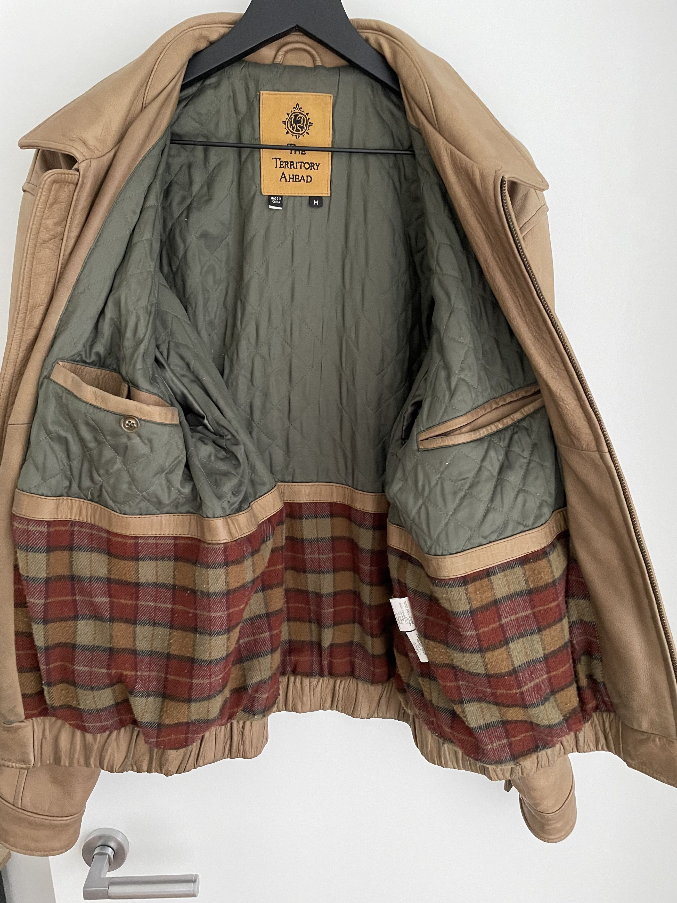 Vintage Vintage leather Jacket beige (Territory Ahead) Size US M / EU 48-50 / 2 - 4 Thumbnail
