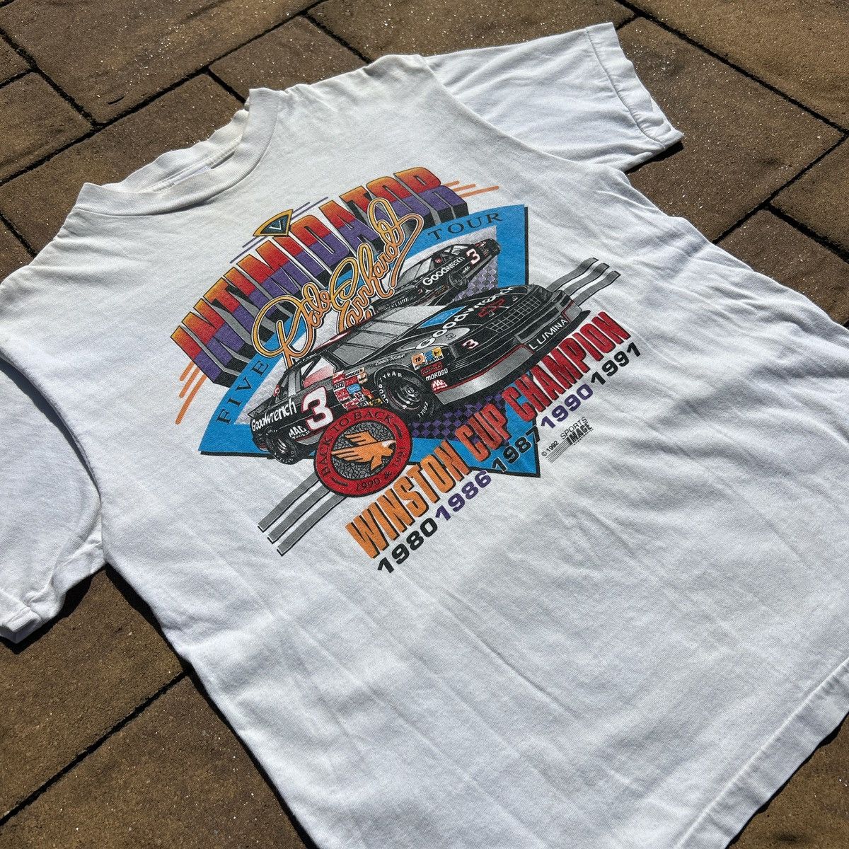 NASCAR NASCAR vintage Dale Earnhardt Sr 1992 tour t shirt Size US L / EU 52-54 / 3 - 2 Thumbnail