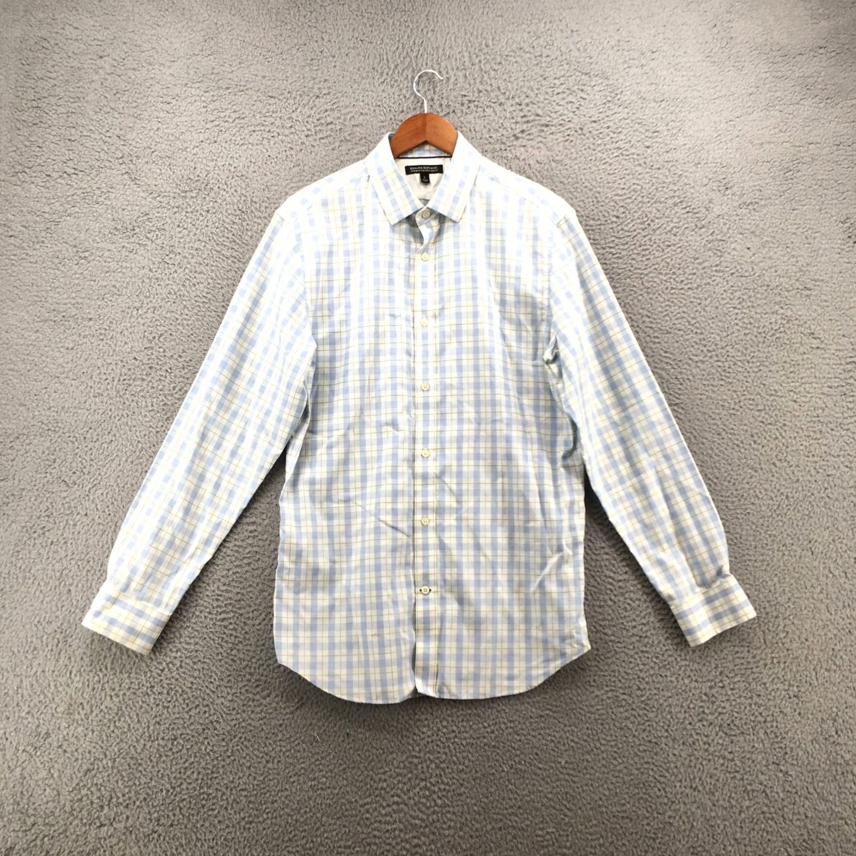 Banana Republic Banana Republic Button-Up Long Sleeve Shirt Mens L Slim Plaid Multicolor Cotton Size US L / EU 52-54 / 3 - 2 Thumbnail
