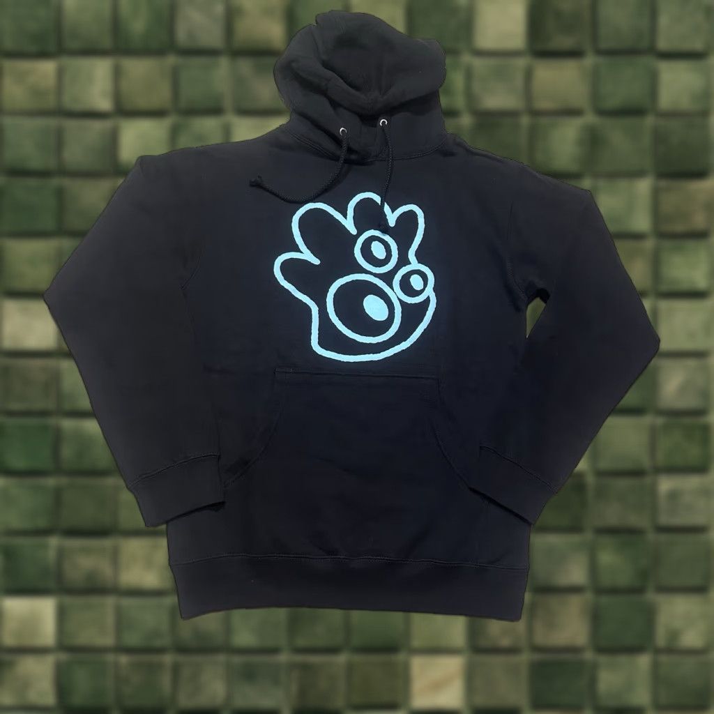 New Balance New Balance Hoodie Mens Small Black Blue Graphic Print Hooded Sweatshirt Size US S / EU 44-46 / 1 - 1 Thumbnail
