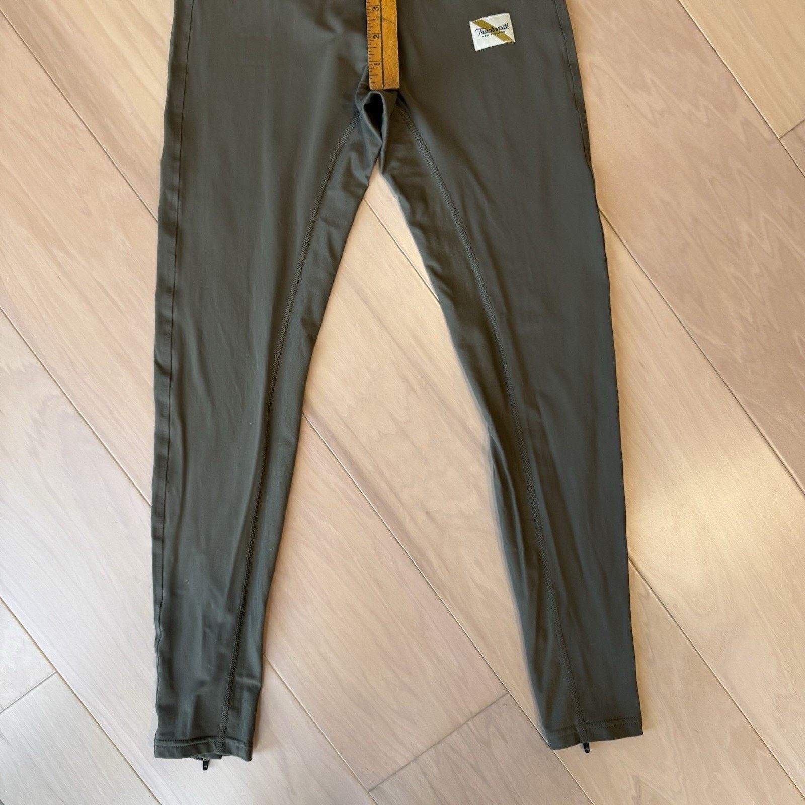 Tracksmith New England Tracksmith Allston Tights Mens Medium Green Lightweight Size US 26 / EU 42 - 4 Thumbnail